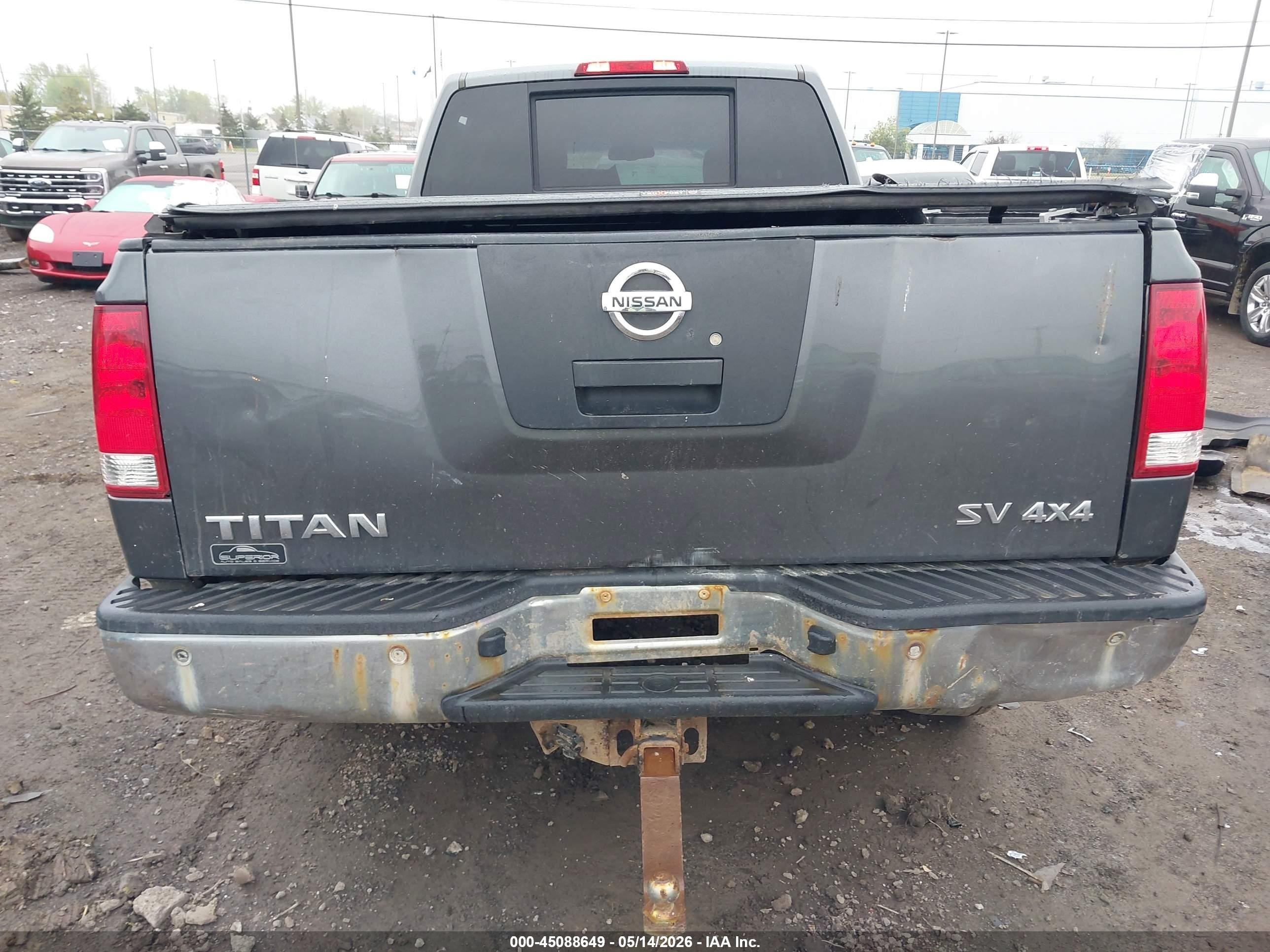 2011 Nissan Titan Sv Gray vin: 1N6AA0FCXBN312445