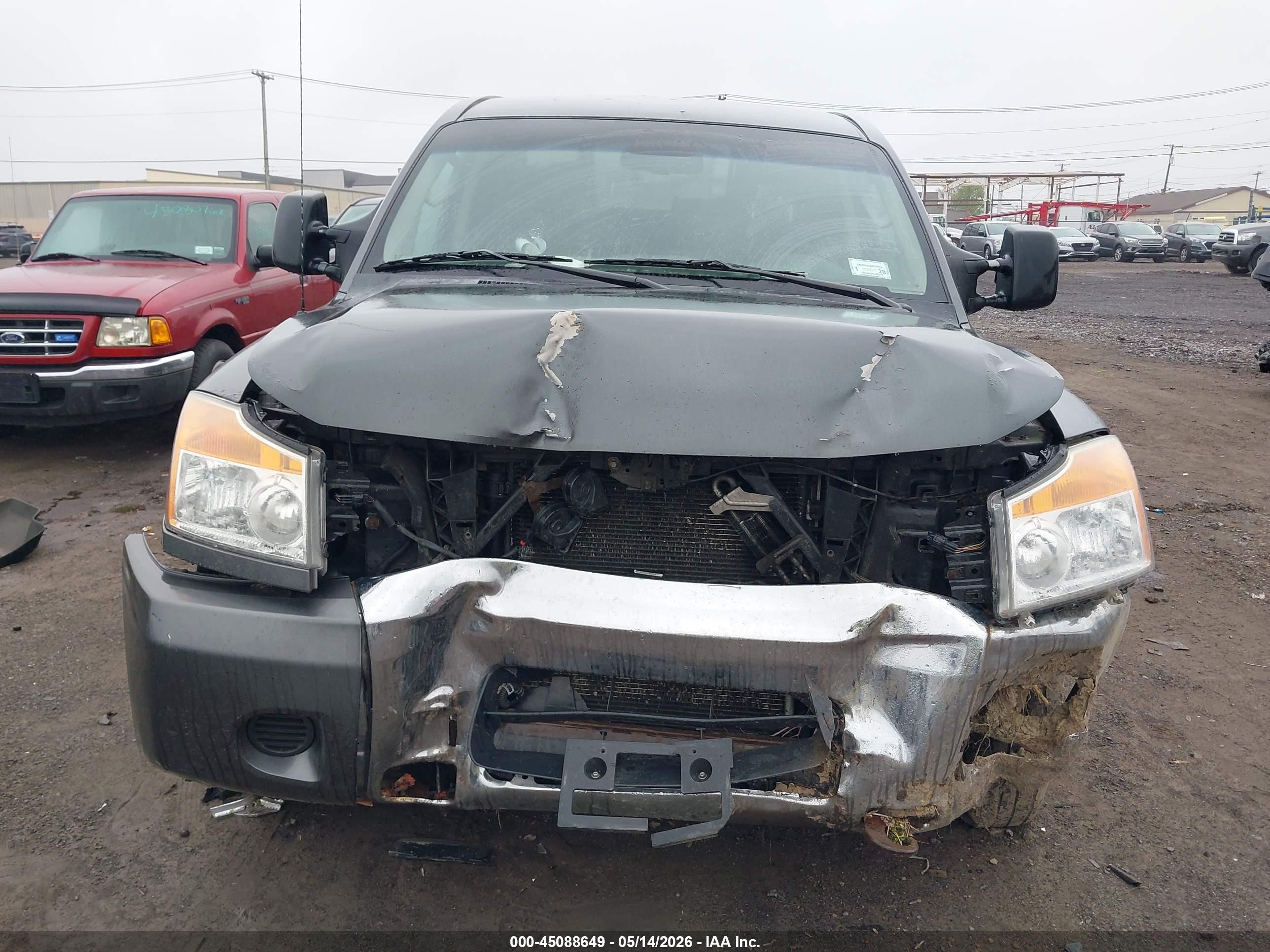 2011 Nissan Titan Sv Gray vin: 1N6AA0FCXBN312445
