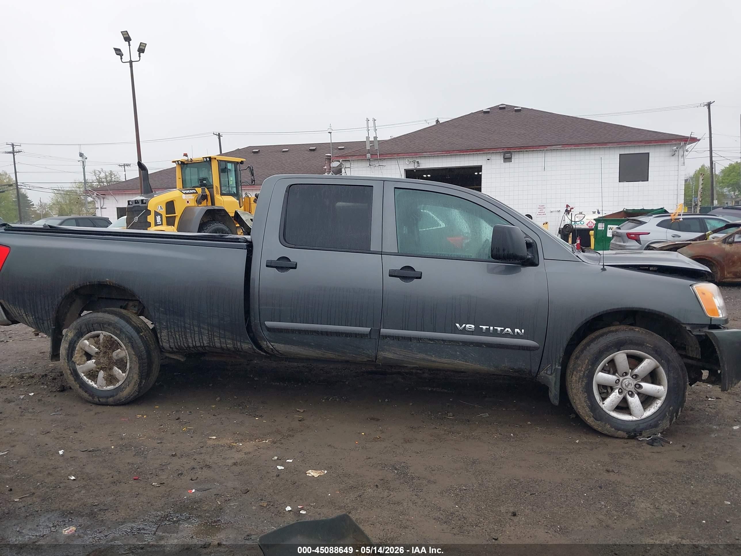 2011 Nissan Titan Sv Gray vin: 1N6AA0FCXBN312445
