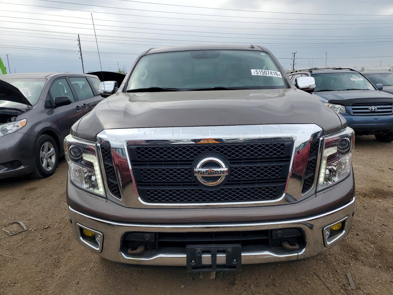 2018 Nissan Titan Sl Коричневый vin: 1N6AA1E53JN529648