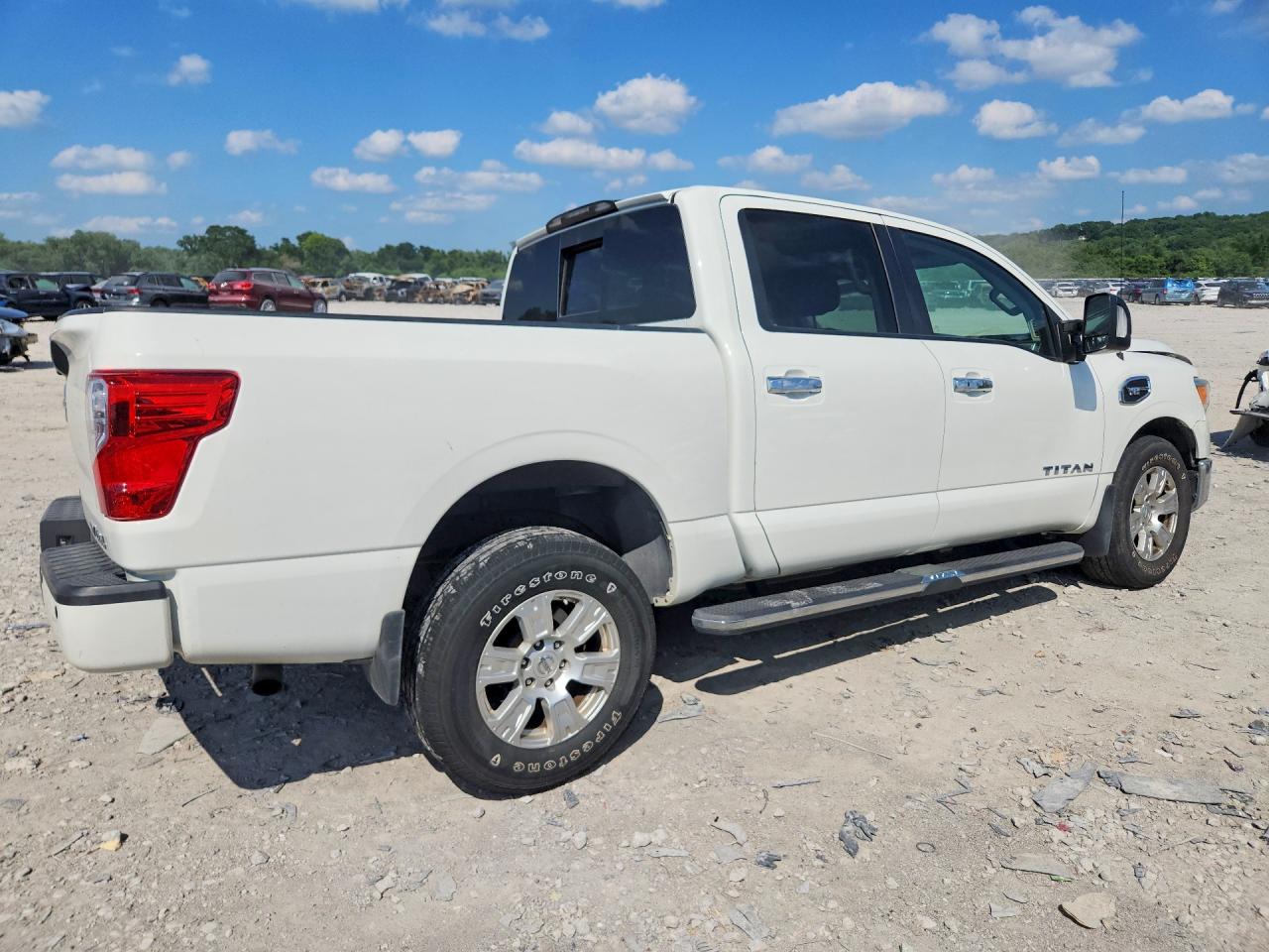 2017 Nissan Titan Sv White vin: 1N6AA1E54HN511606