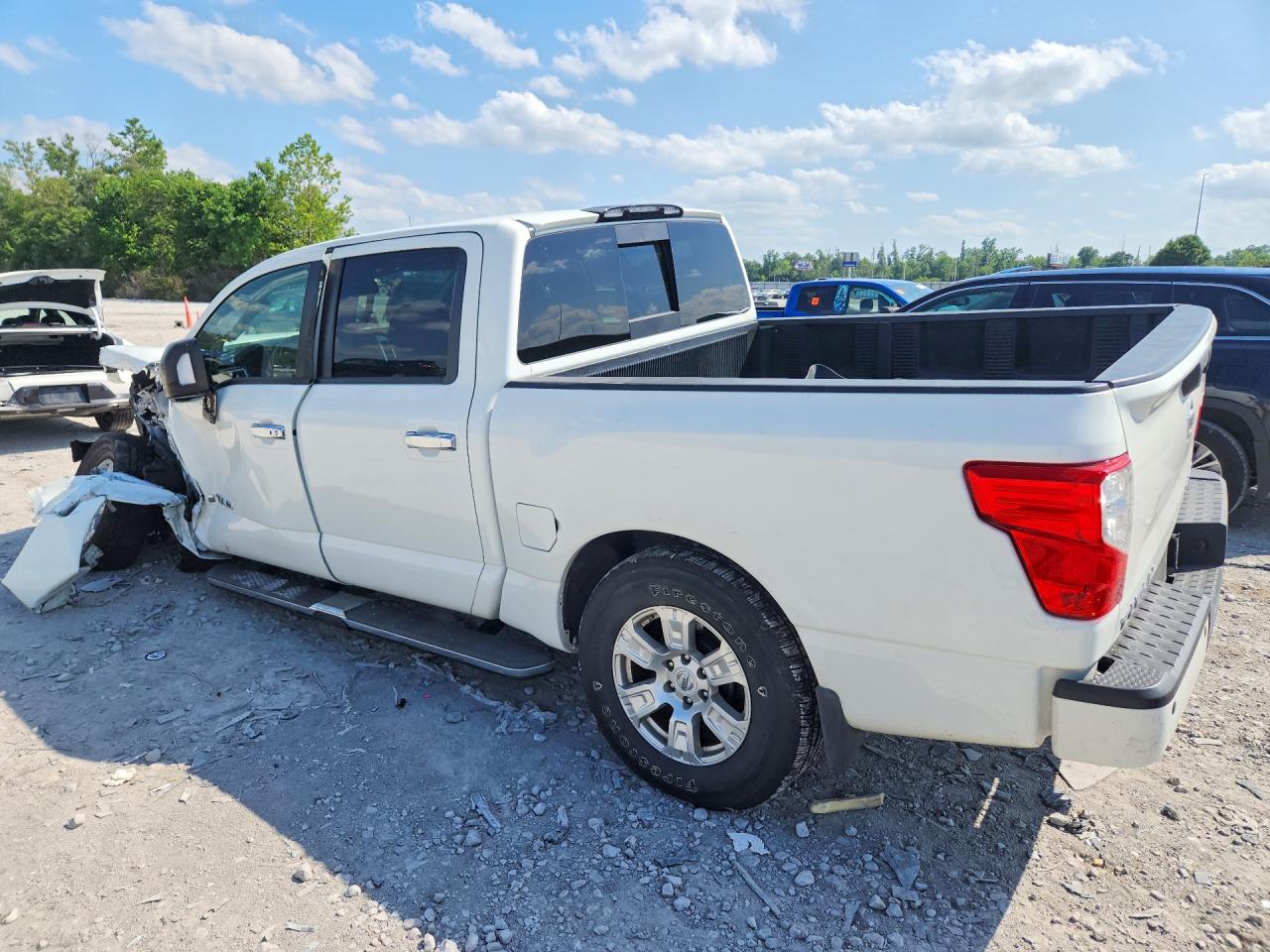 2017 Nissan Titan Sv White vin: 1N6AA1E54HN511606