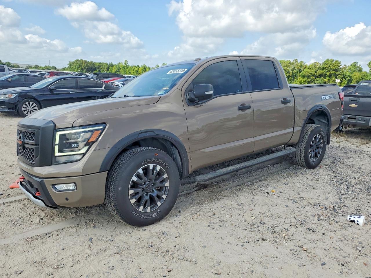 2021 Nissan Titan Pro-4x Brown vin: 1N6AA1ED3MN508150
