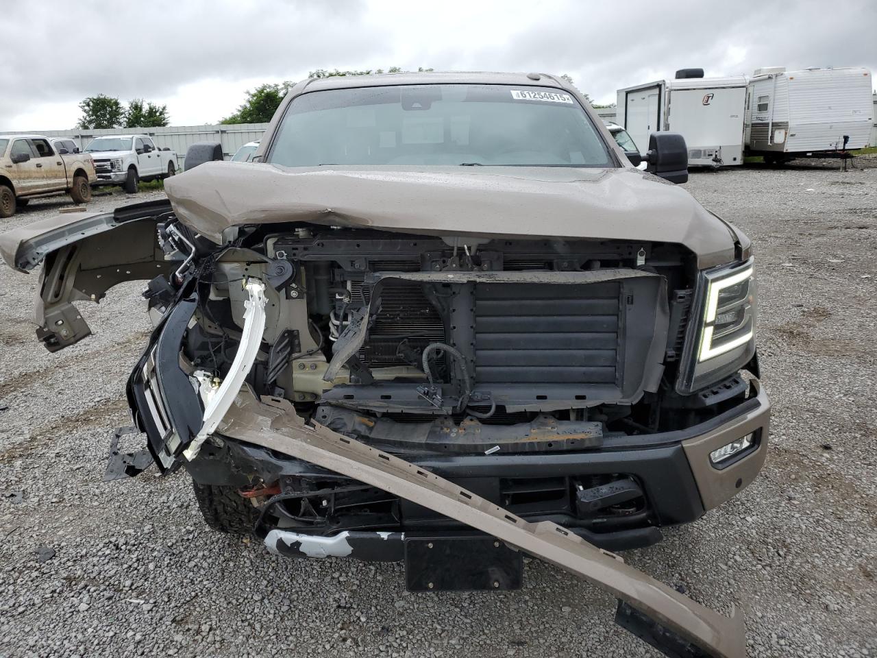 2021 Nissan Titan Sv Желто-коричневый vin: 1N6AA1ED7MN509673
