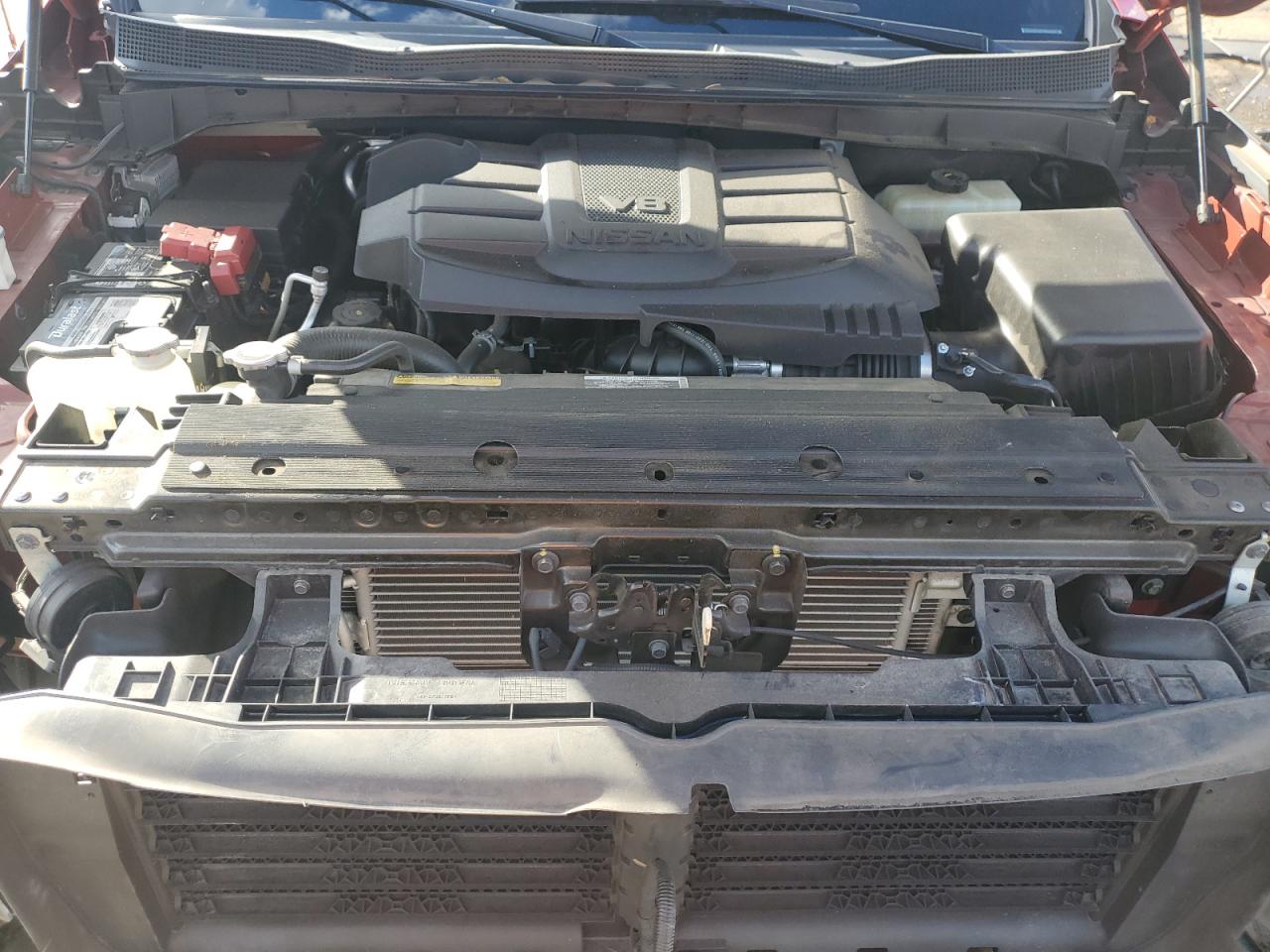2021 Nissan Titan Sv Red vin: 1N6AA1EDXMN535958