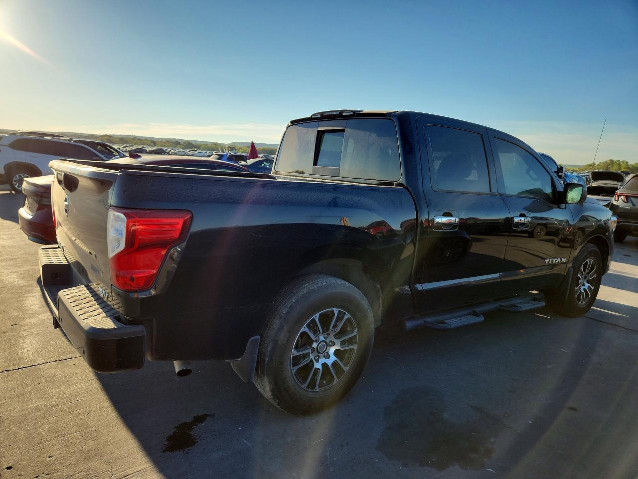2021 Nissan Titan Sv Черный vin: 1N6AA1EF6MN516468