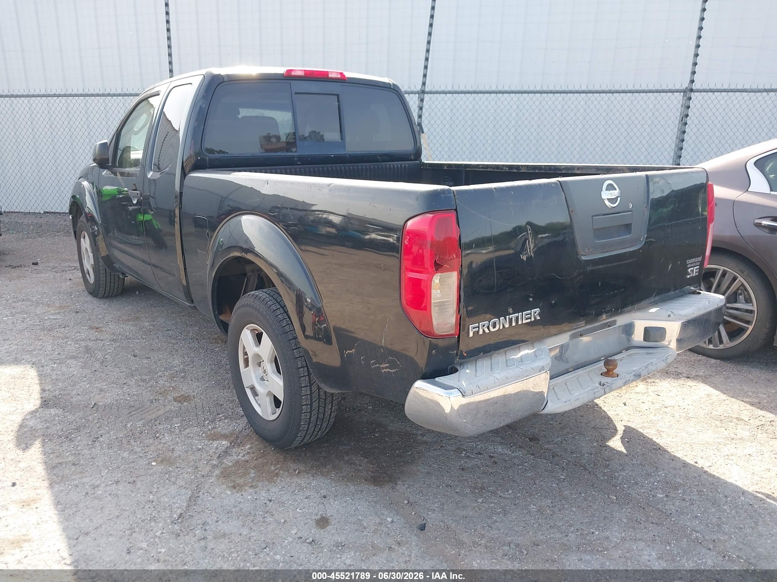 2005 Nissan Frontier 2wd Se Black vin: 1N6AD06U05C403868