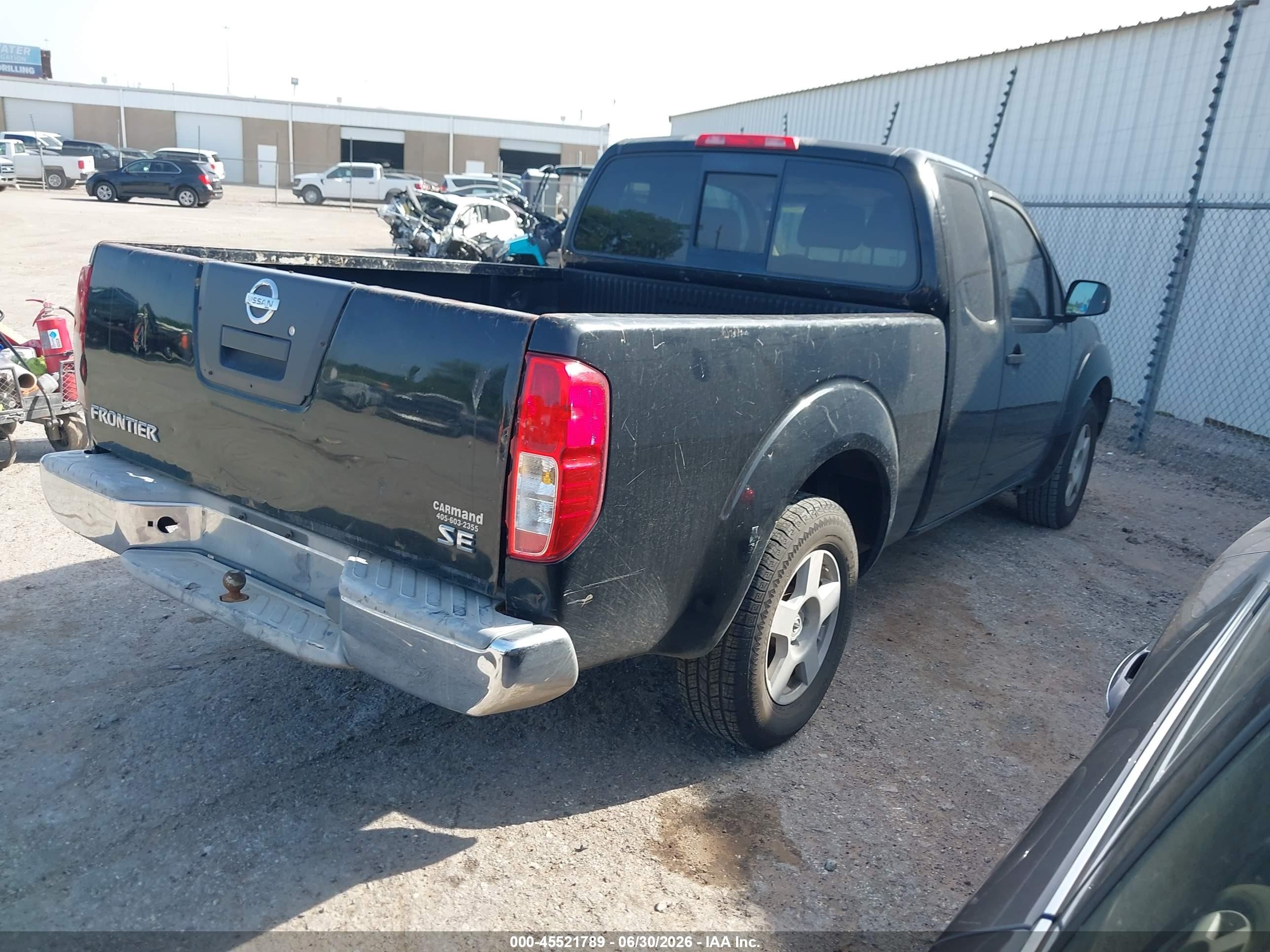 2005 Nissan Frontier 2wd Se Black vin: 1N6AD06U05C403868
