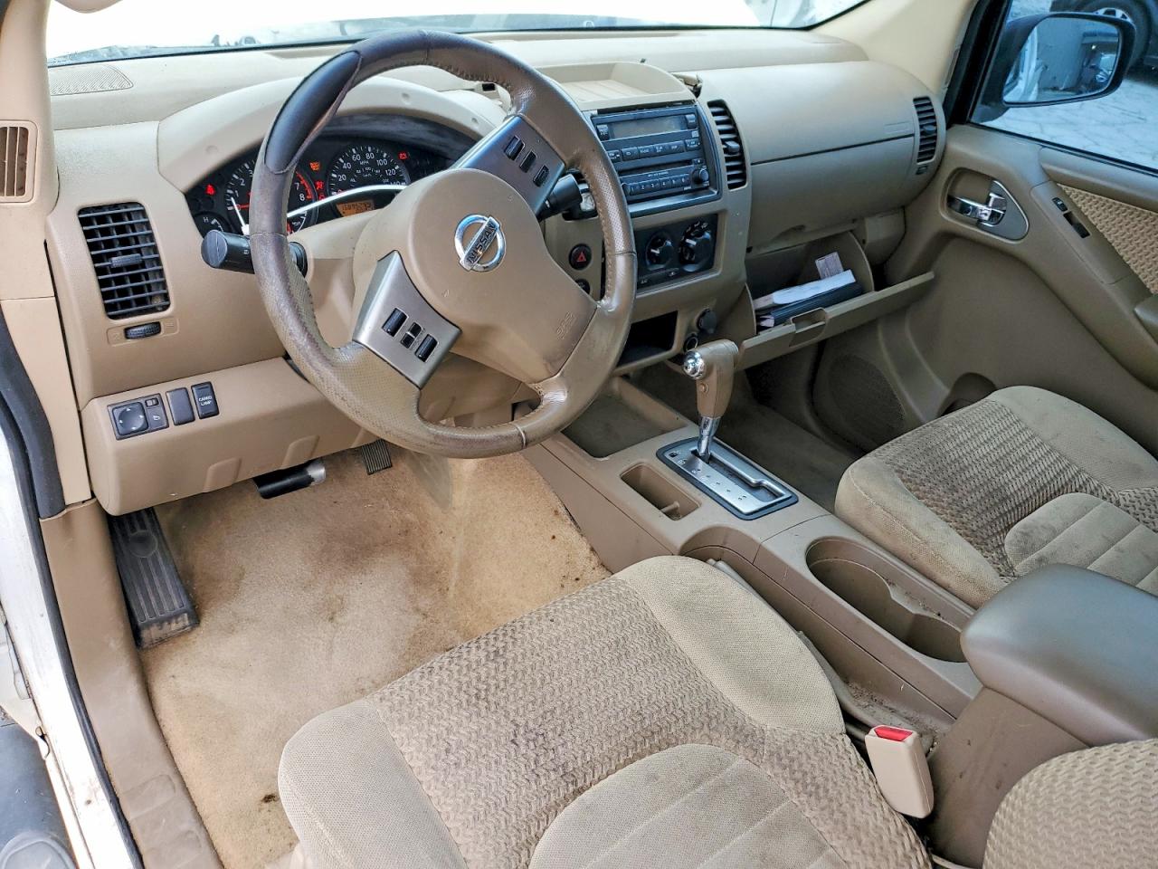 2005 Nissan Frontier Se White vin: 1N6AD06U05C404728