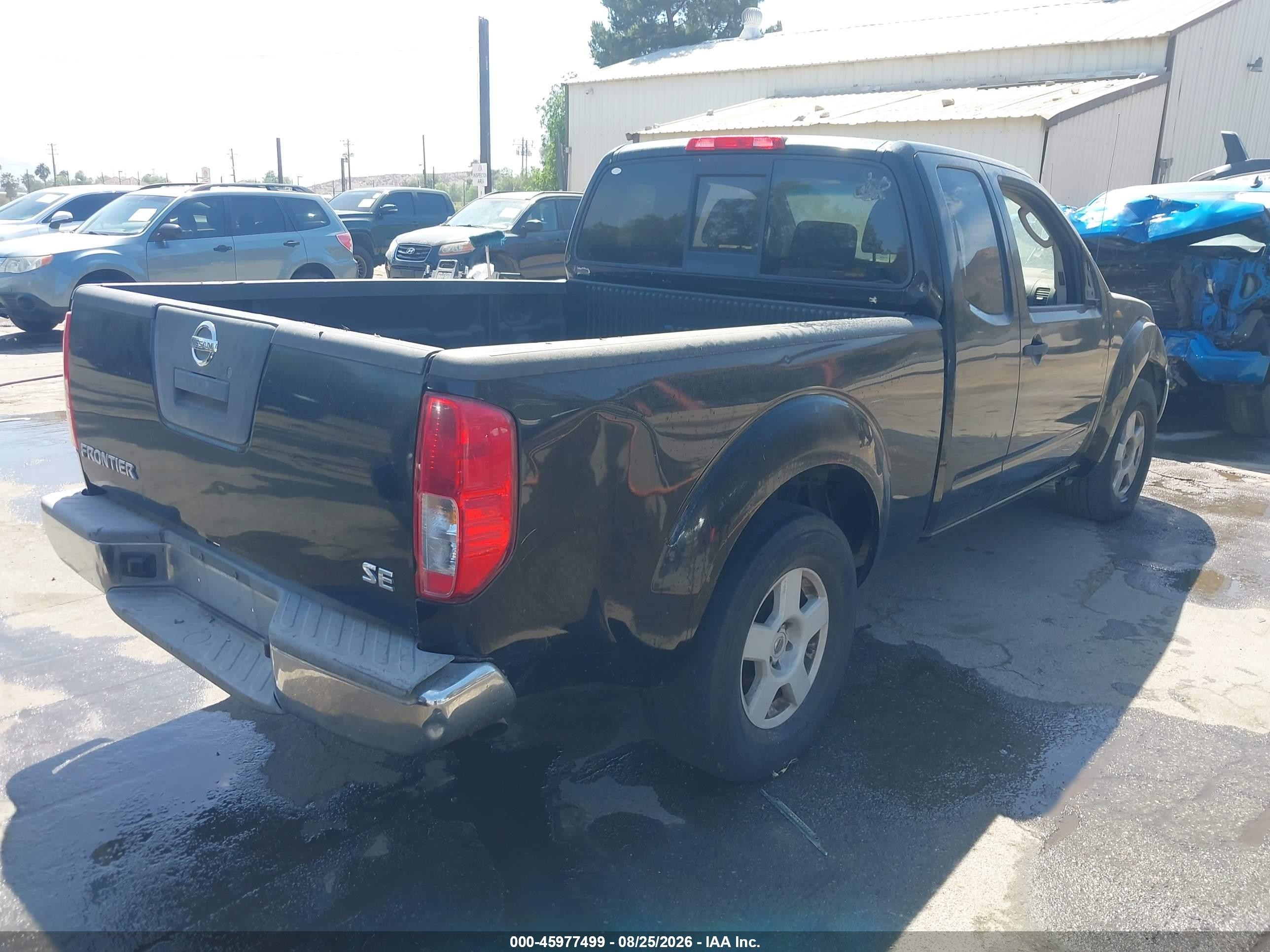 2005 Nissan Frontier Se Черный vin: 1N6AD06U05C464251