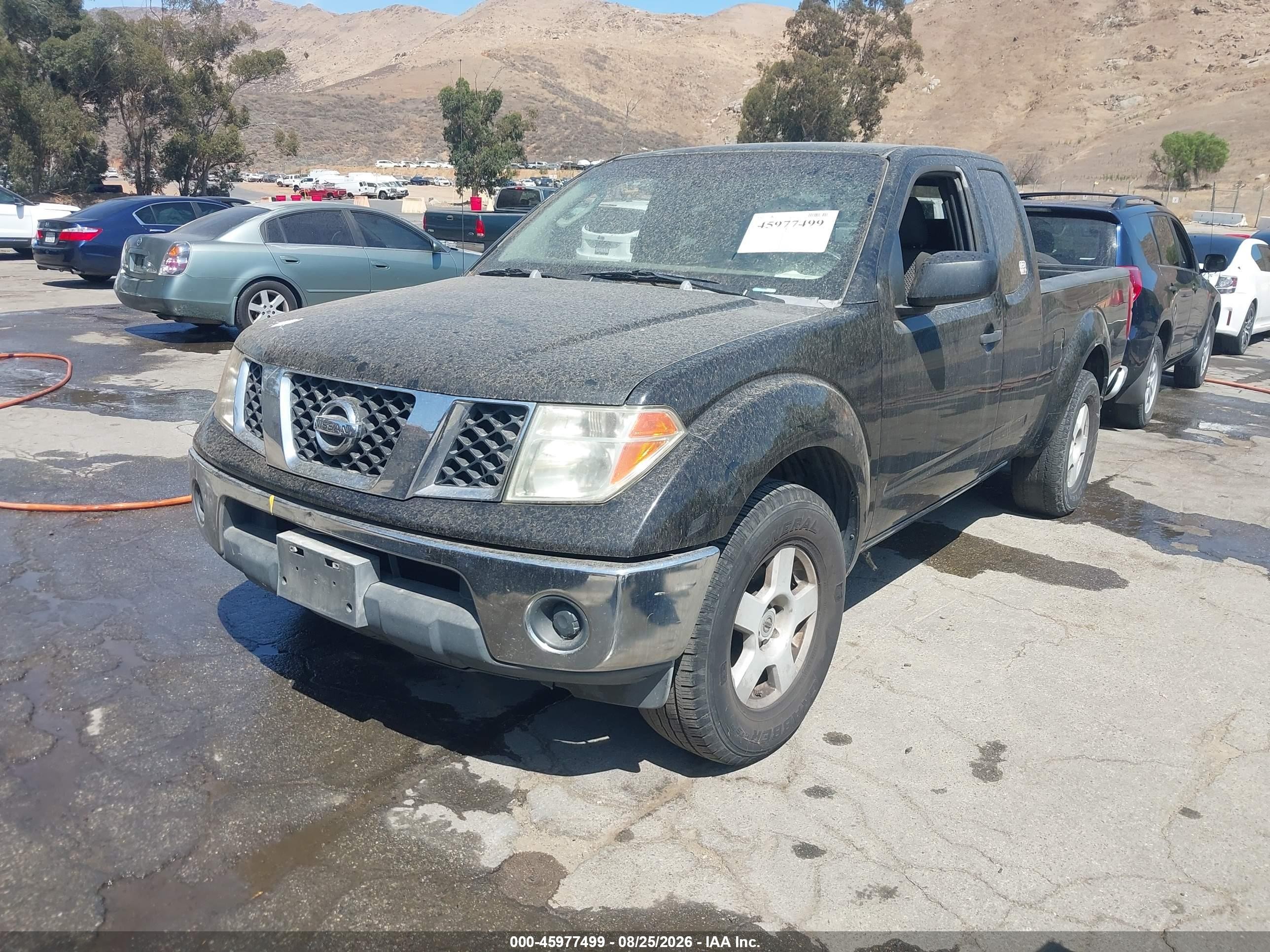 2005 Nissan Frontier Se Черный vin: 1N6AD06U05C464251