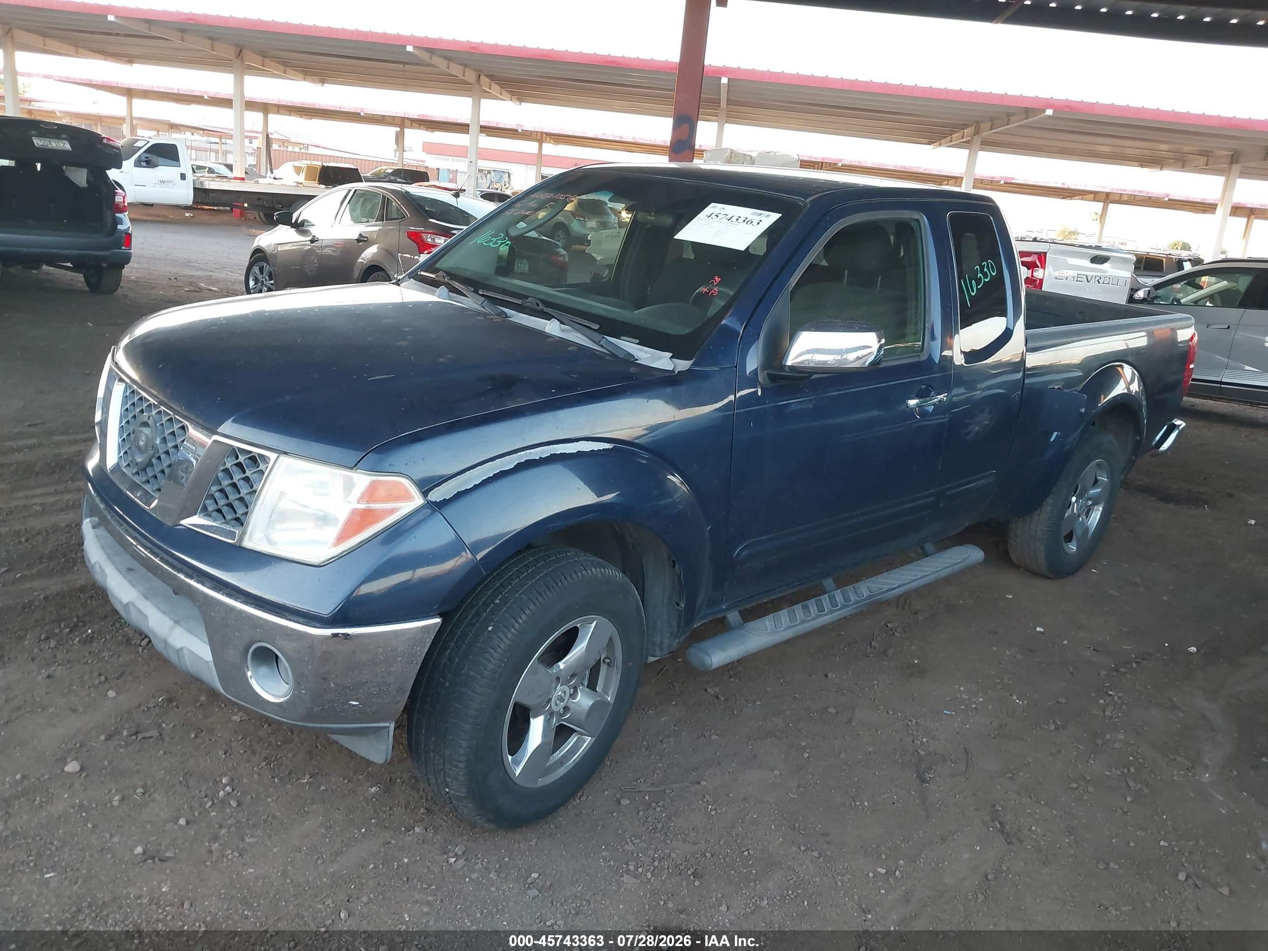 2006 Nissan Frontier Le Blue vin: 1N6AD06U06C440985