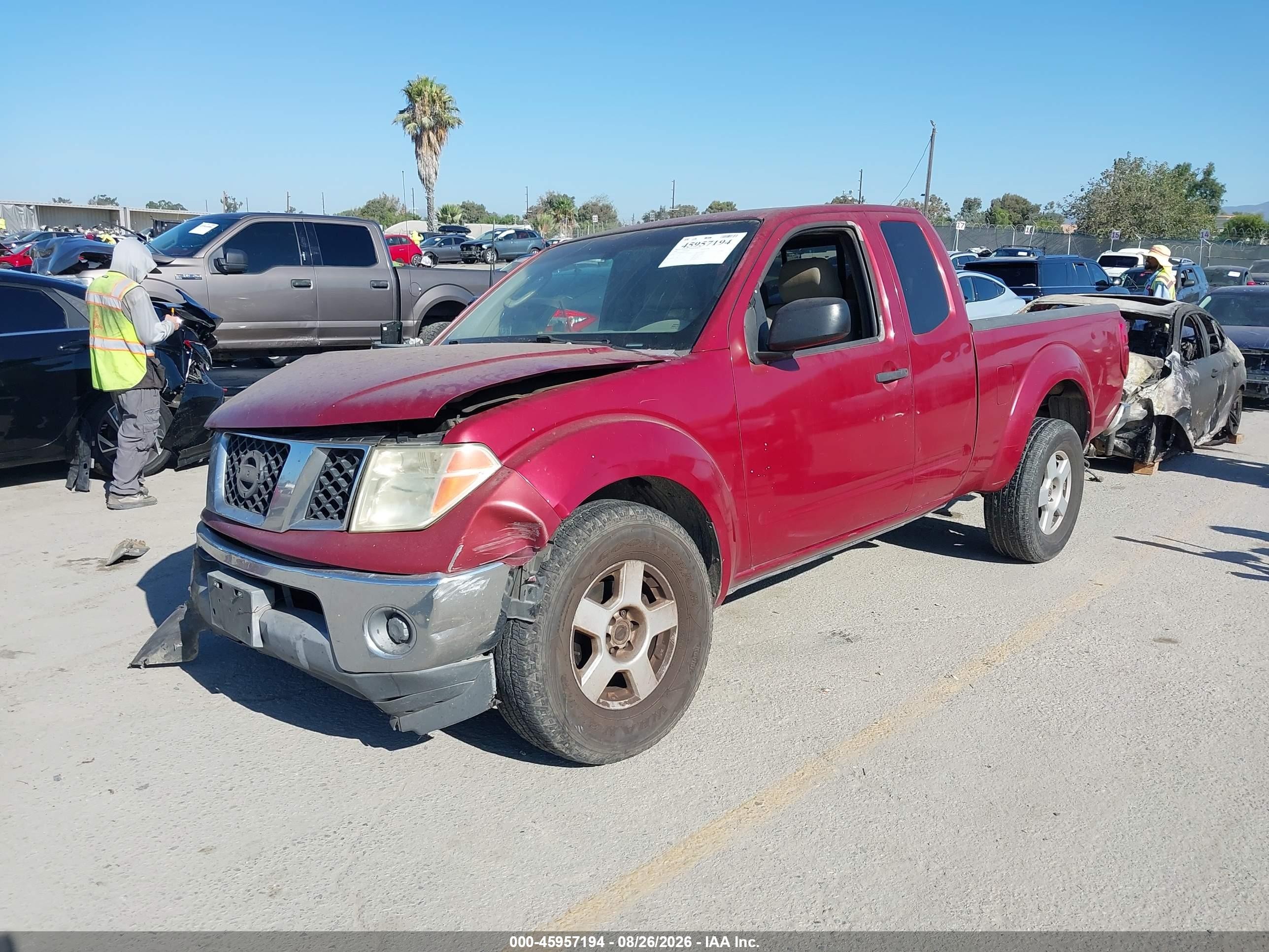 2006 Nissan Frontier Se Red vin: 1N6AD06U06C470021