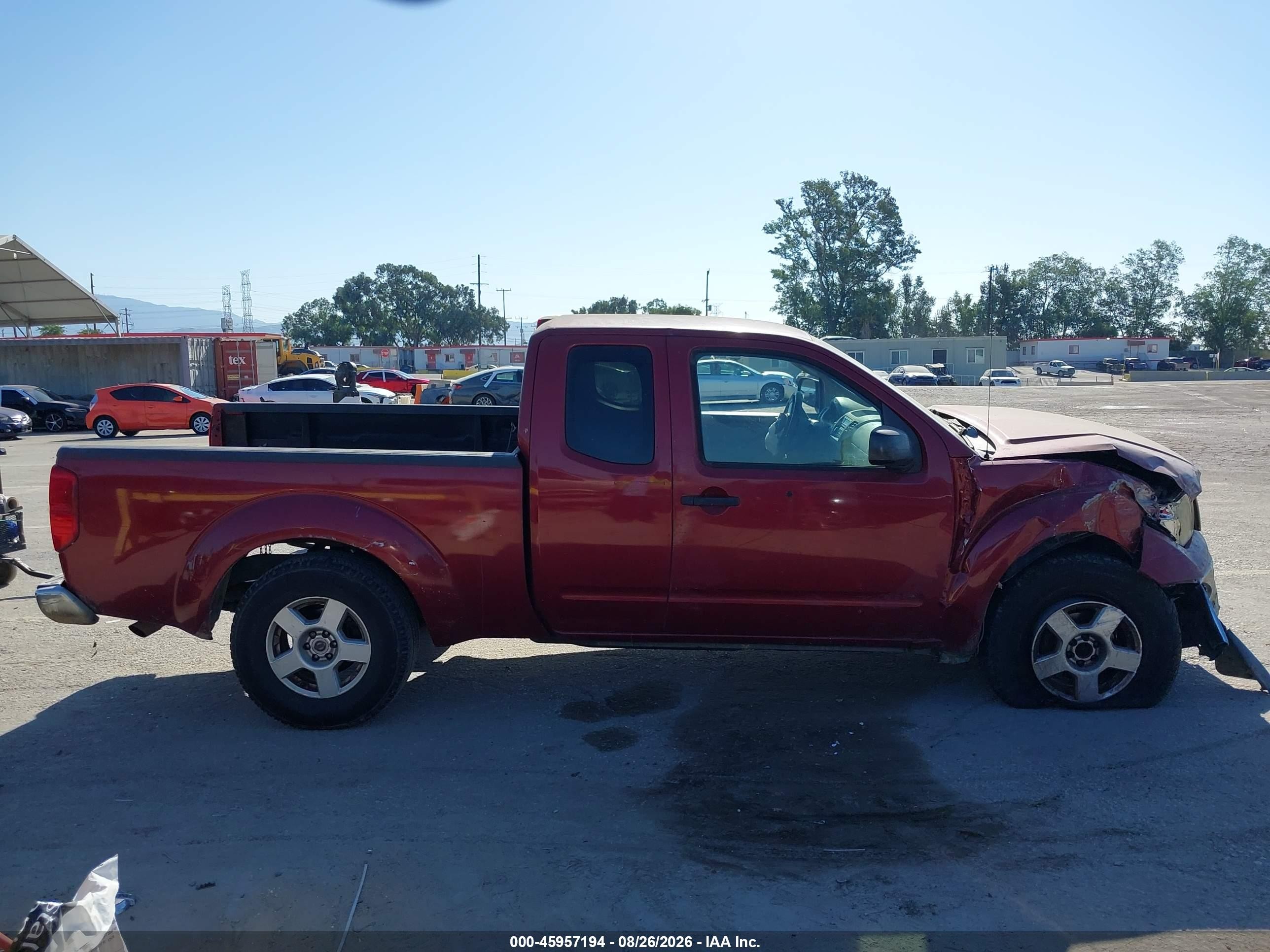 2006 Nissan Frontier Se Red vin: 1N6AD06U06C470021