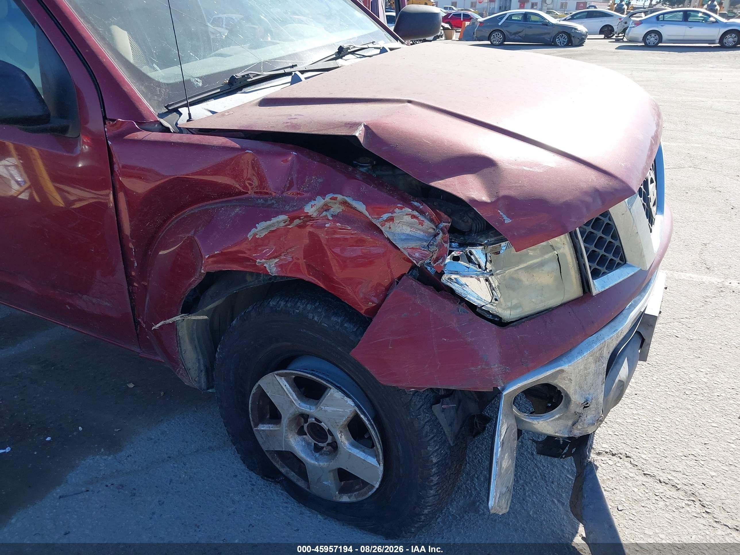 2006 Nissan Frontier Se Red vin: 1N6AD06U06C470021