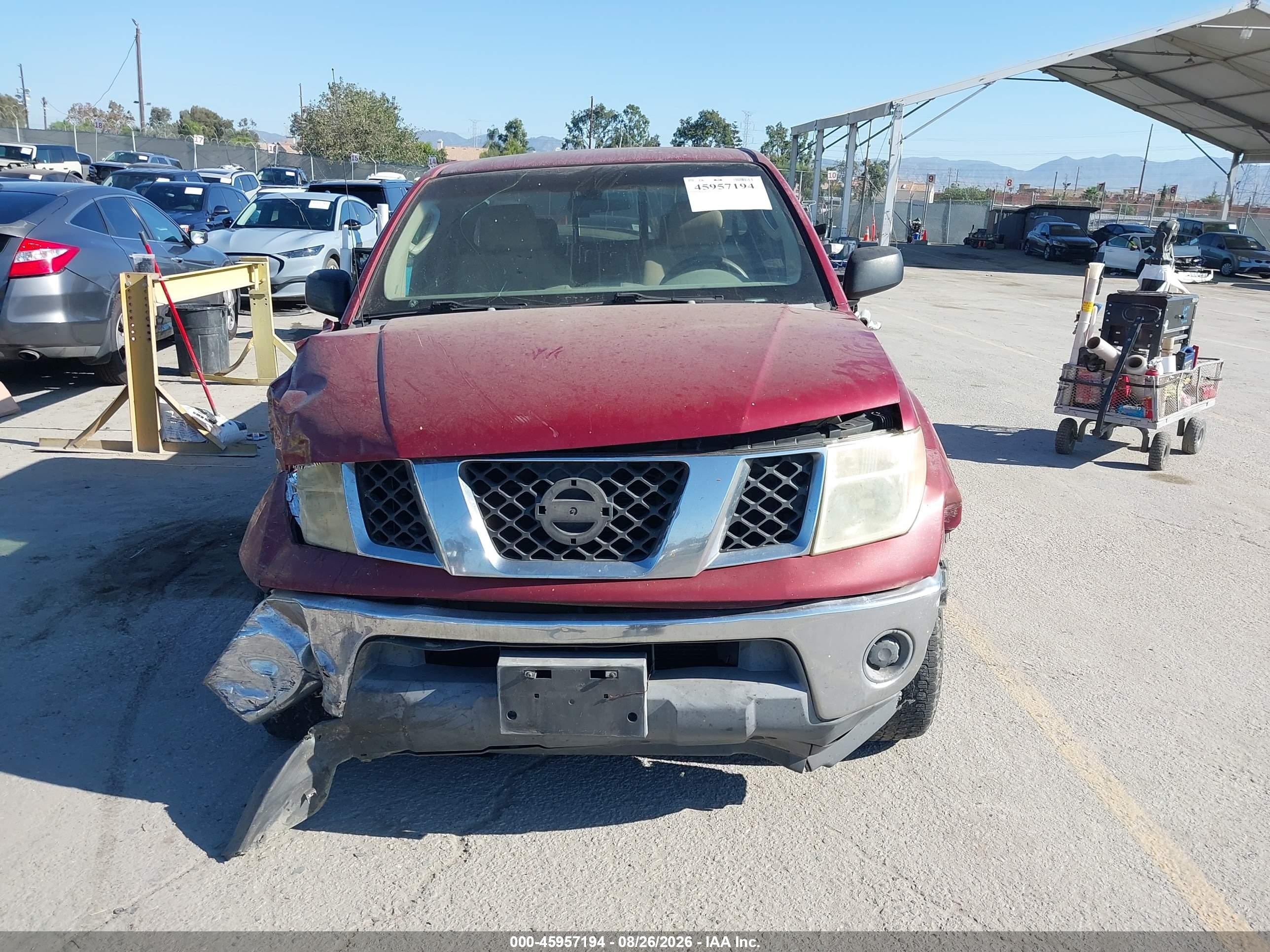 2006 Nissan Frontier Se Red vin: 1N6AD06U06C470021