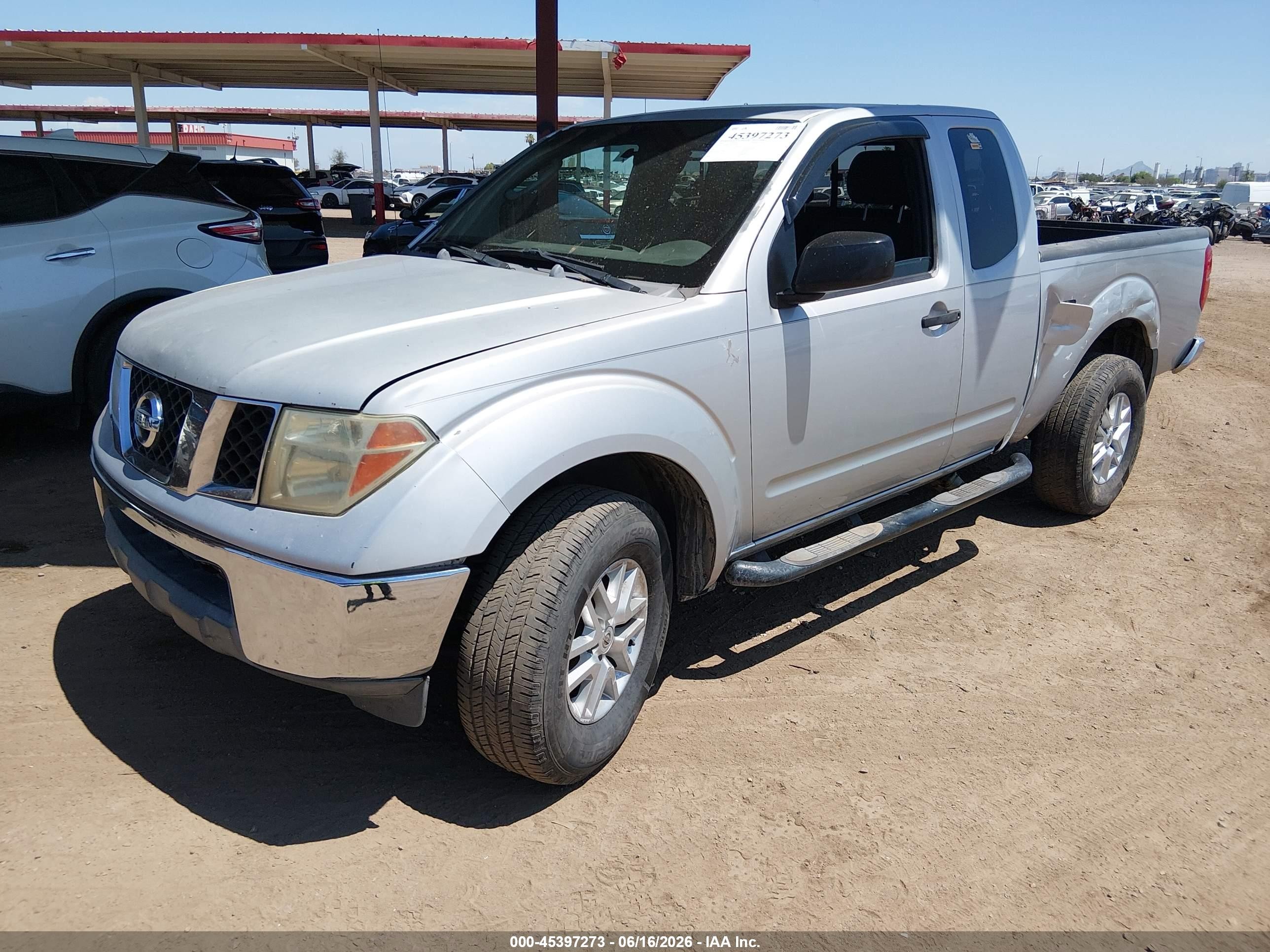 2005 Nissan Frontier Se Silver vin: 1N6AD06U15C464128