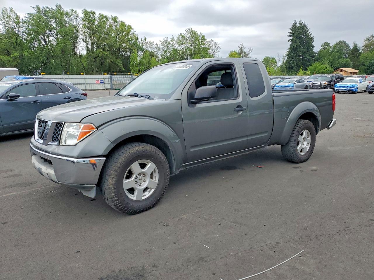 2007 Nissan Frontier Se Gray vin: 1N6AD06U17C405728