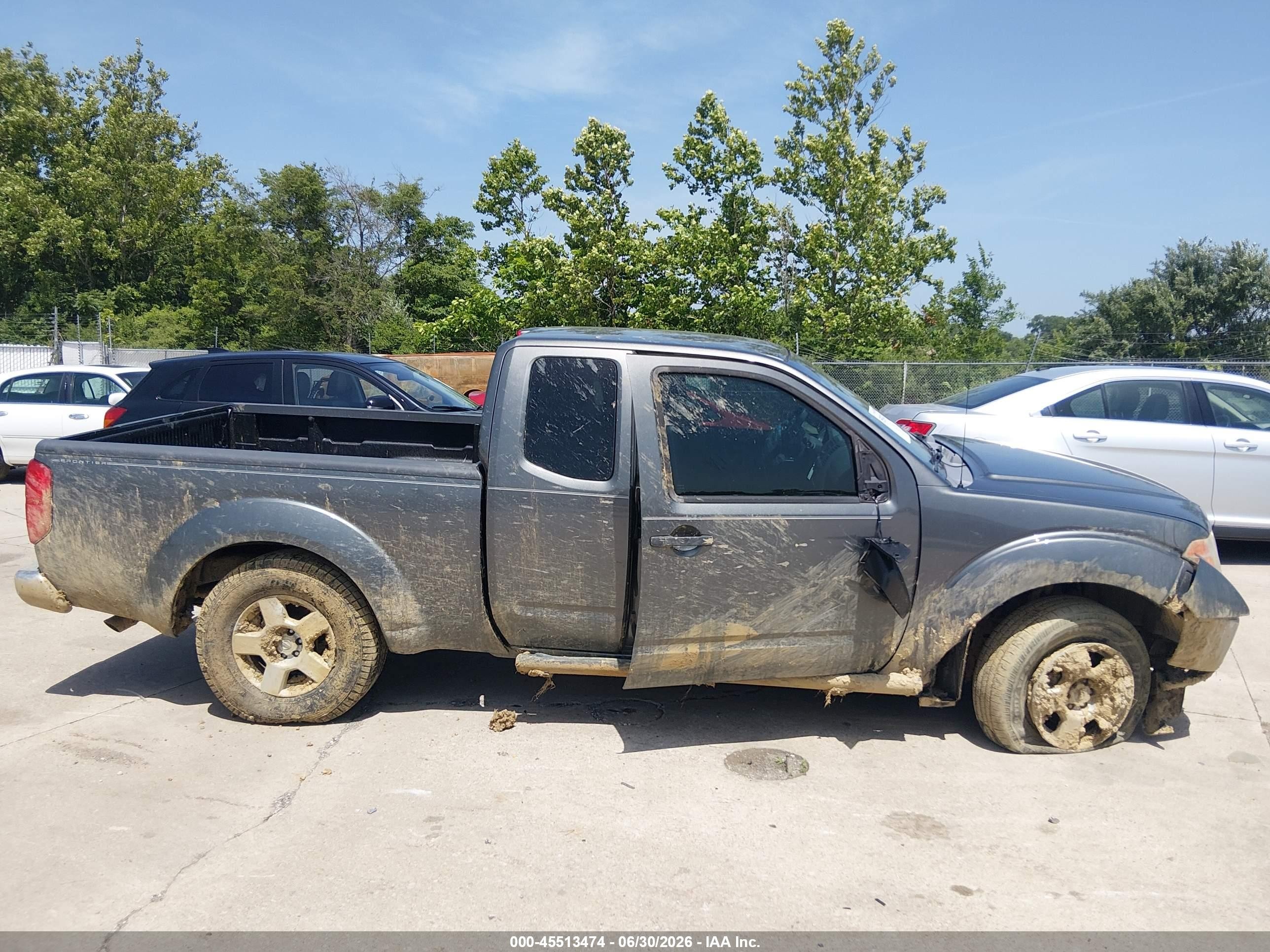 2006 Nissan Frontier Se Gray vin: 1N6AD06U26C406126