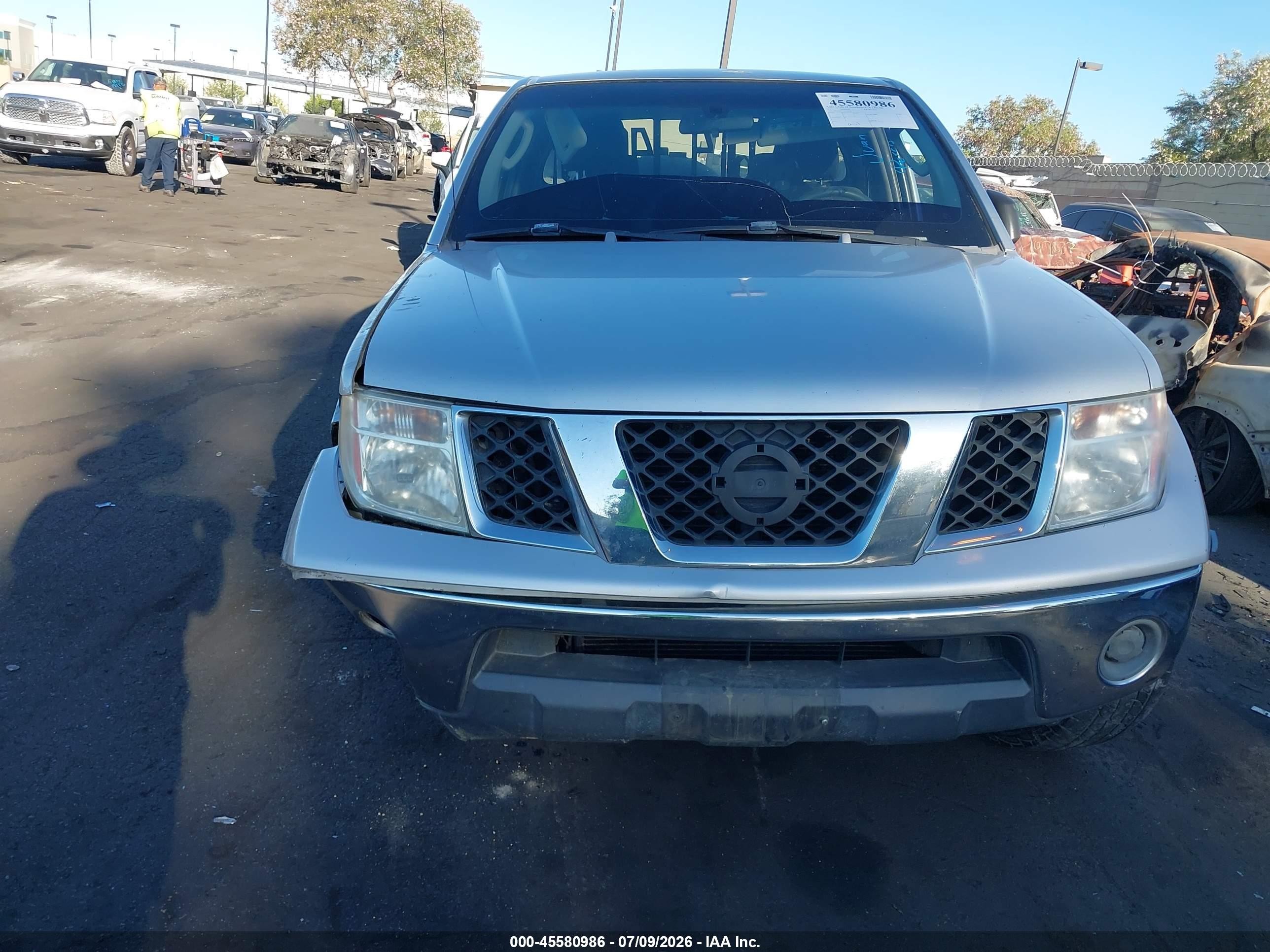2007 Nissan Frontier Se Silver vin: 1N6AD06U27C418309