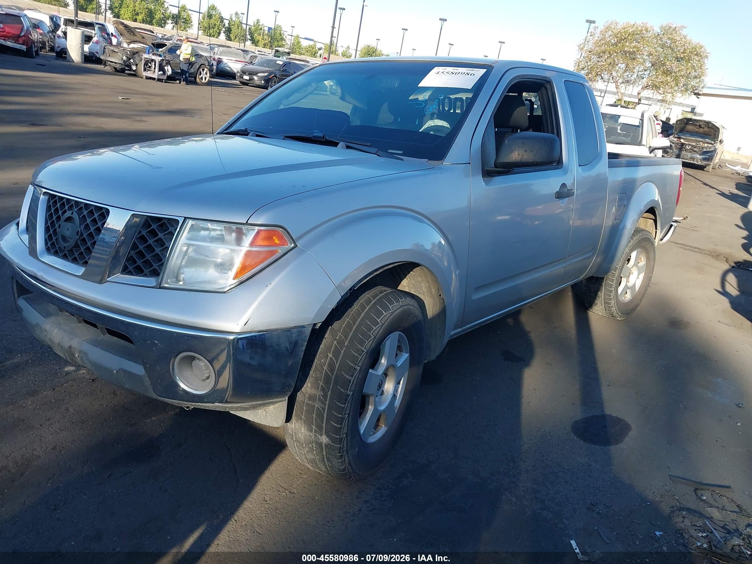 2007 Nissan Frontier Se Silver vin: 1N6AD06U27C418309