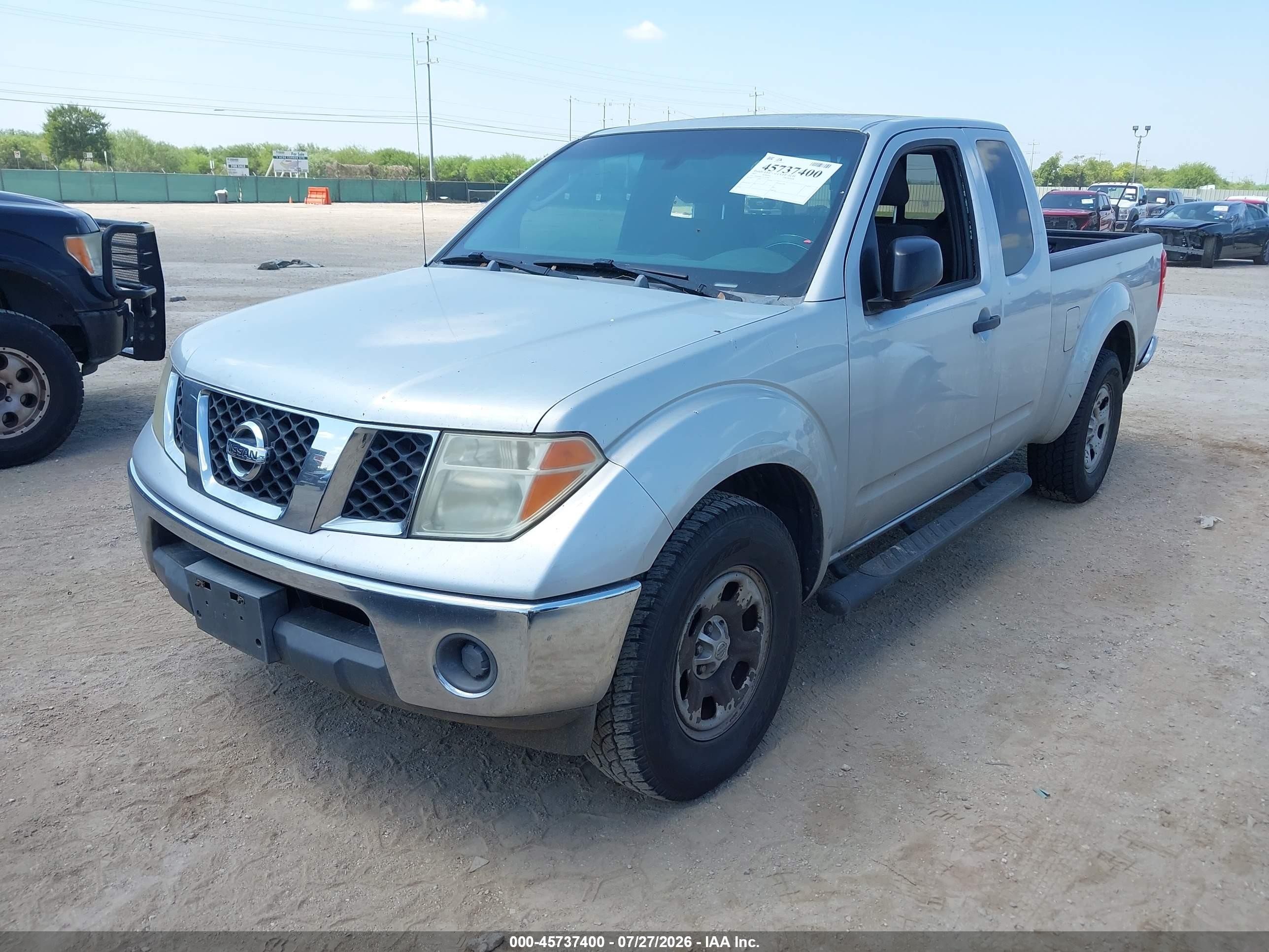 2007 Nissan Frontier Se Silver vin: 1N6AD06U27C456106