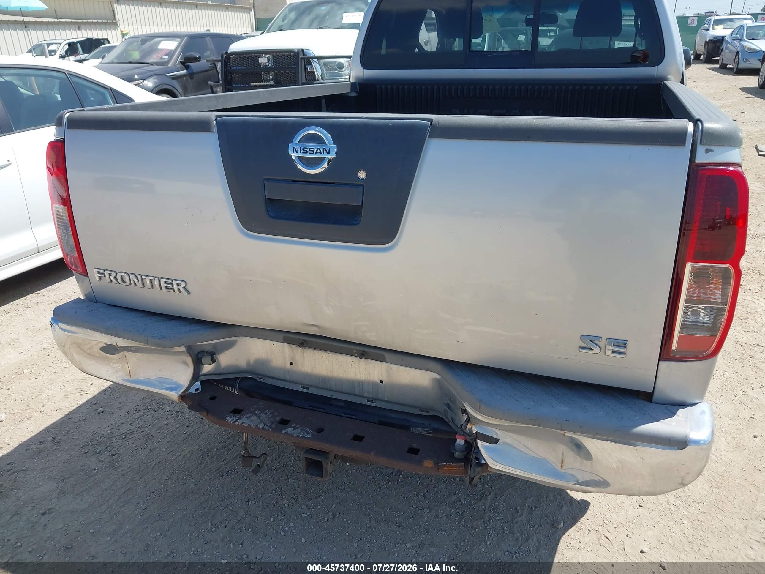 2007 Nissan Frontier Se Silver vin: 1N6AD06U27C456106