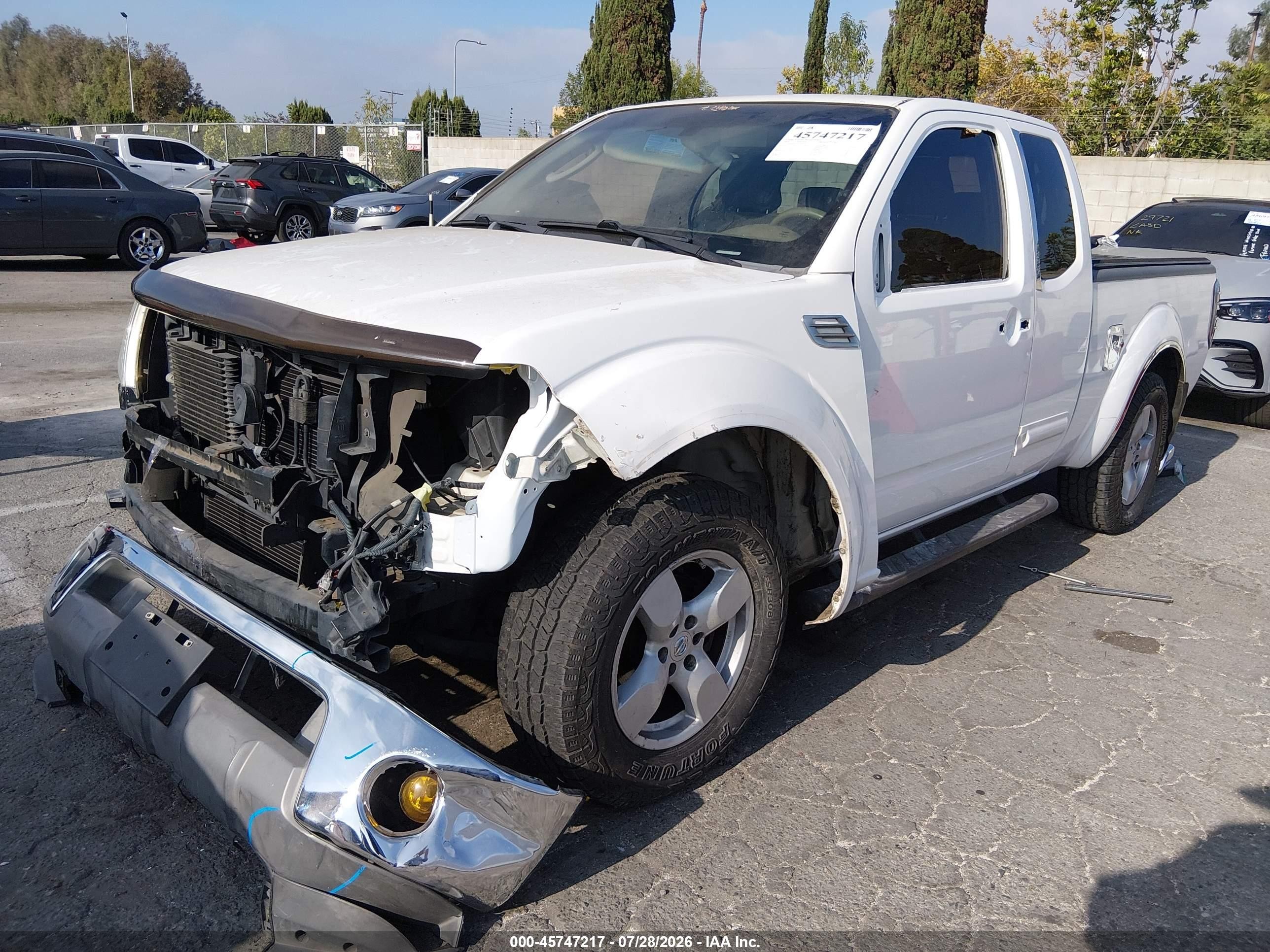 2005 Nissan Frontier 2wd Le White vin: 1N6AD06U35C405159