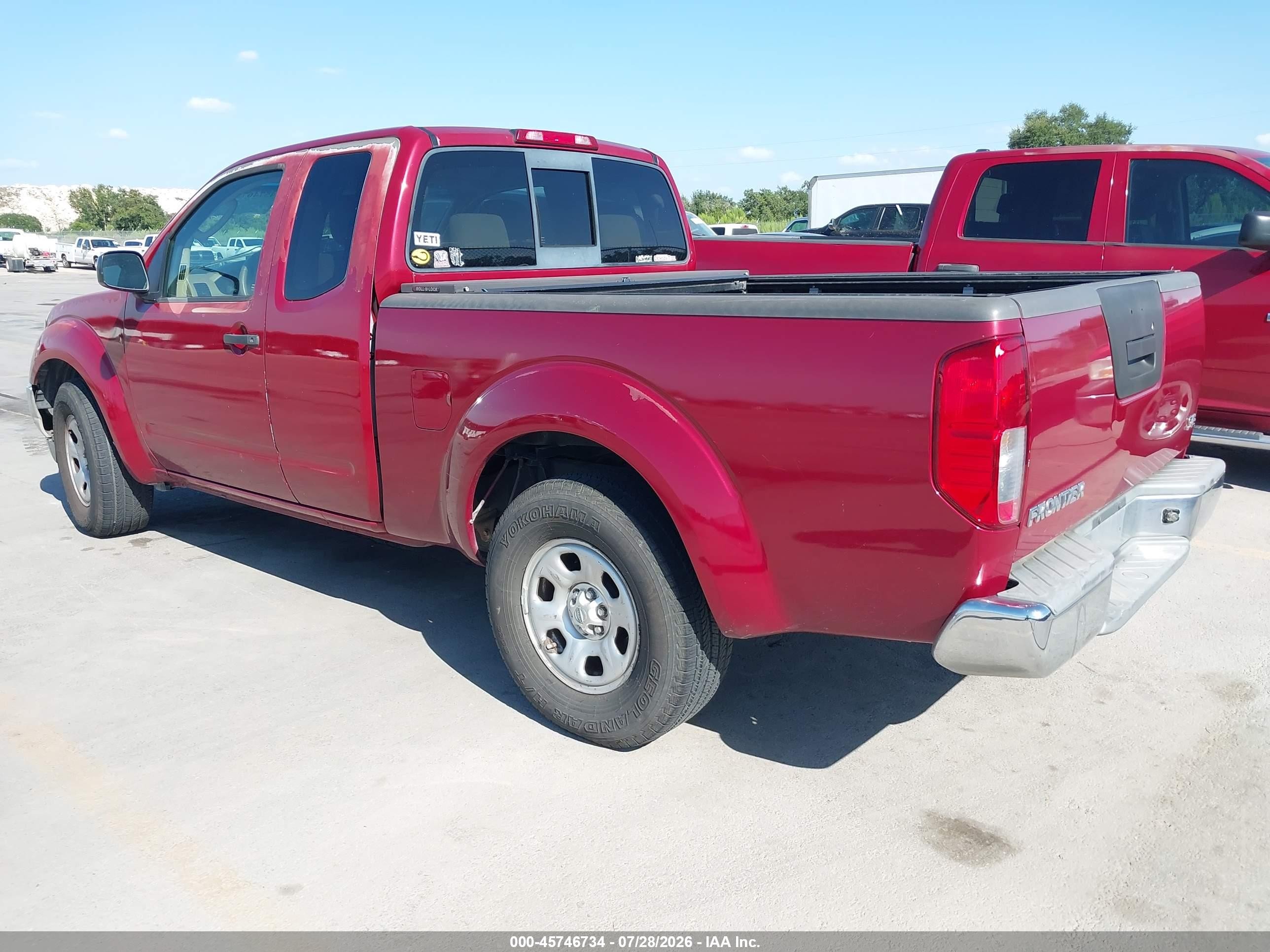 2007 Nissan Frontier Se Красный vin: 1N6AD06U37C429755