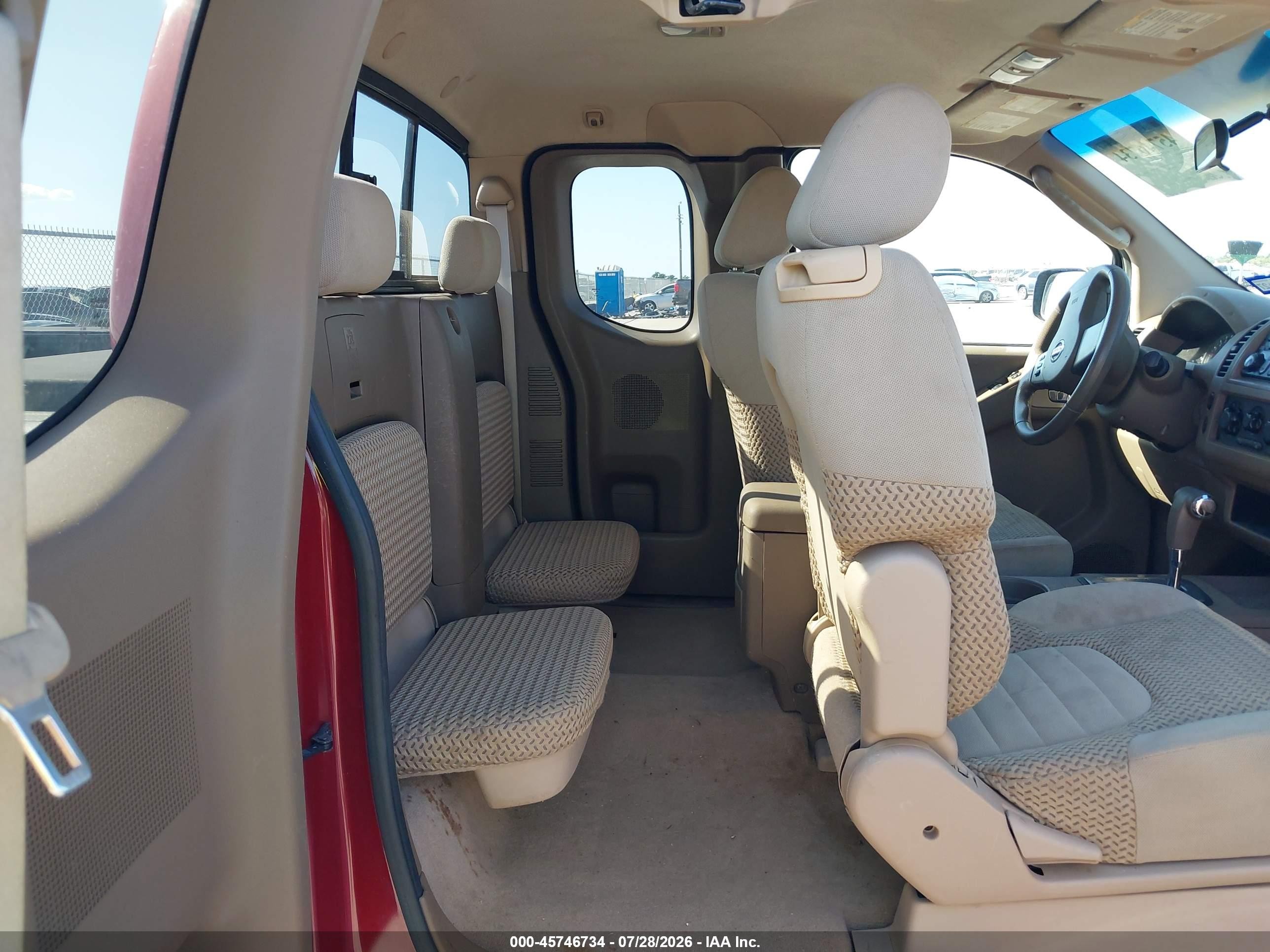 2007 Nissan Frontier Se Красный vin: 1N6AD06U37C429755