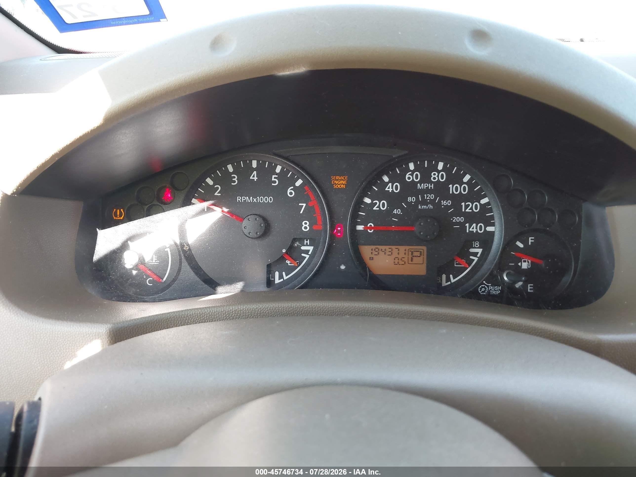2007 Nissan Frontier Se Красный vin: 1N6AD06U37C429755