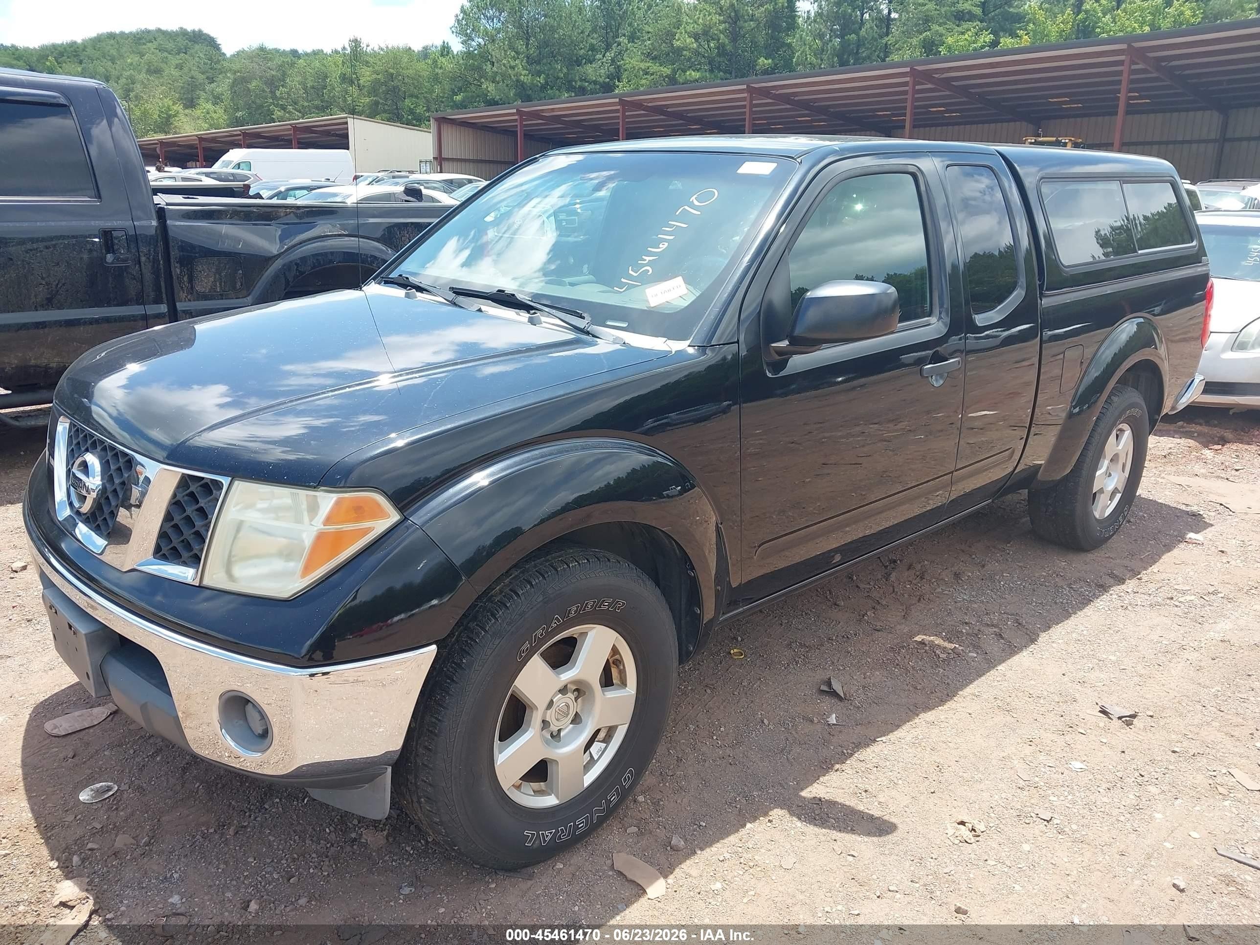 2007 Nissan Frontier Se Черный vin: 1N6AD06U37C466739