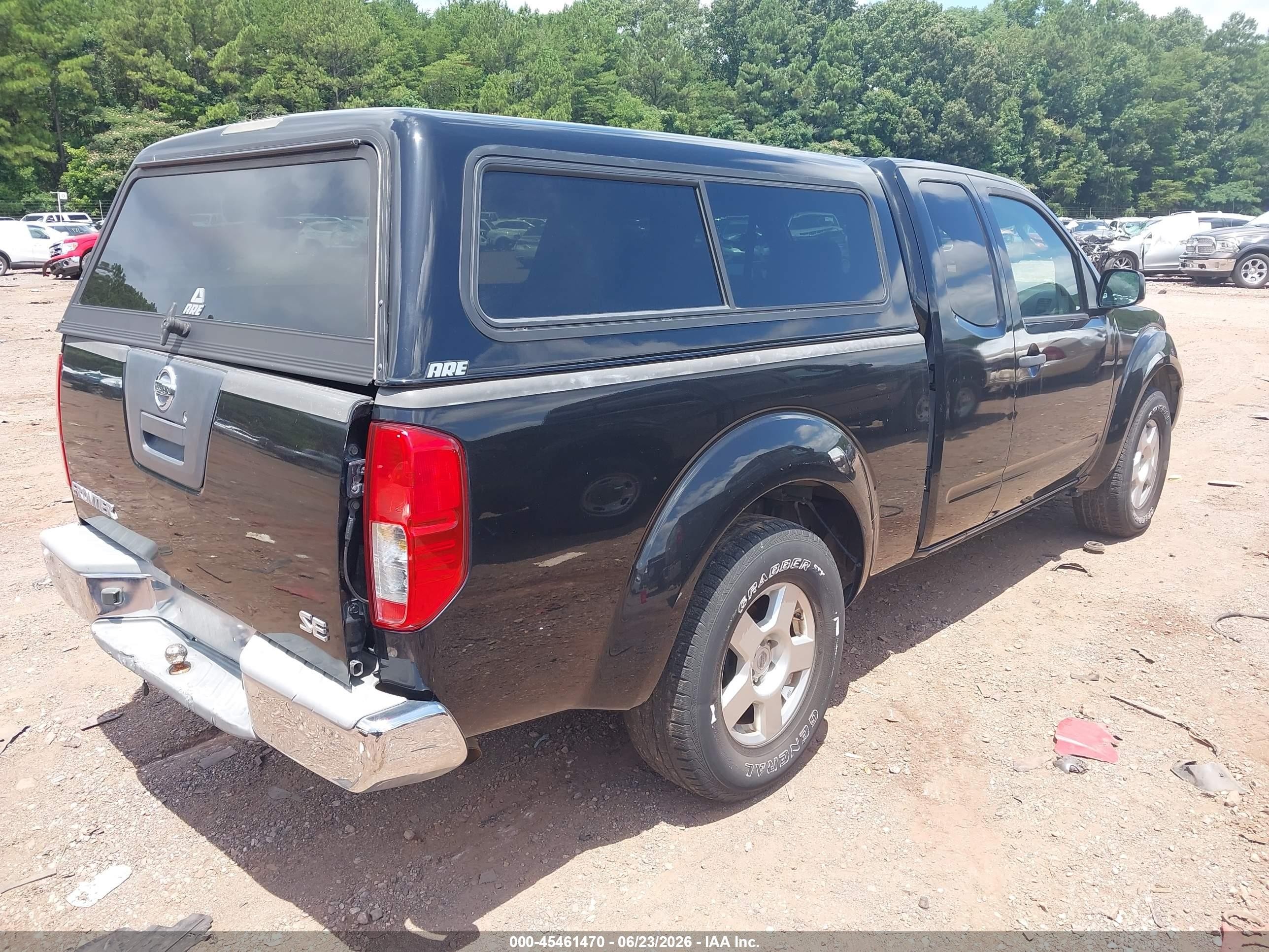 2007 Nissan Frontier Se Черный vin: 1N6AD06U37C466739