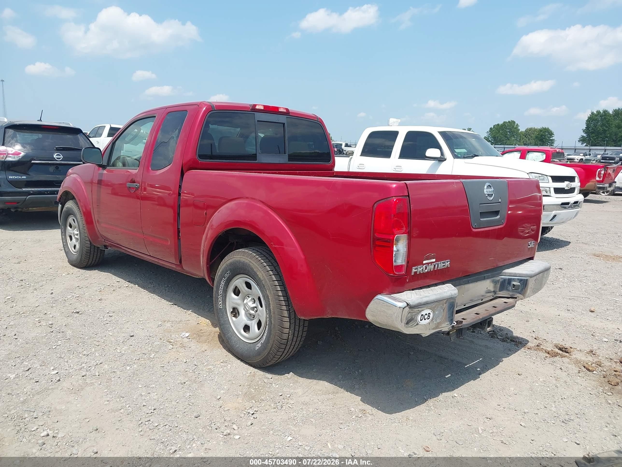 2009 Nissan Frontier Se Красный vin: 1N6AD06U39C418399