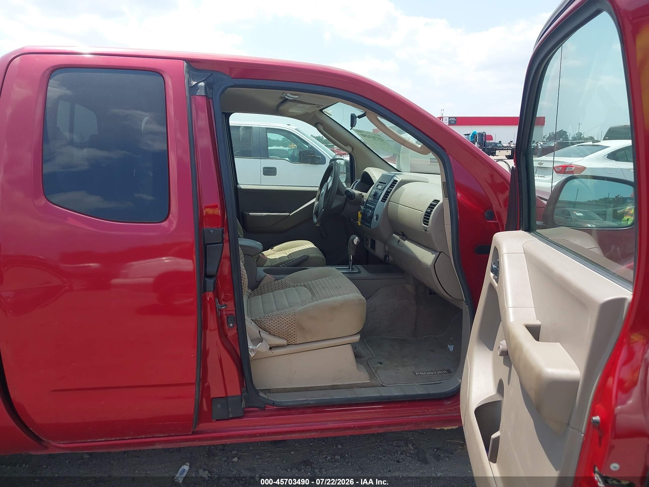 2009 Nissan Frontier Se Красный vin: 1N6AD06U39C418399