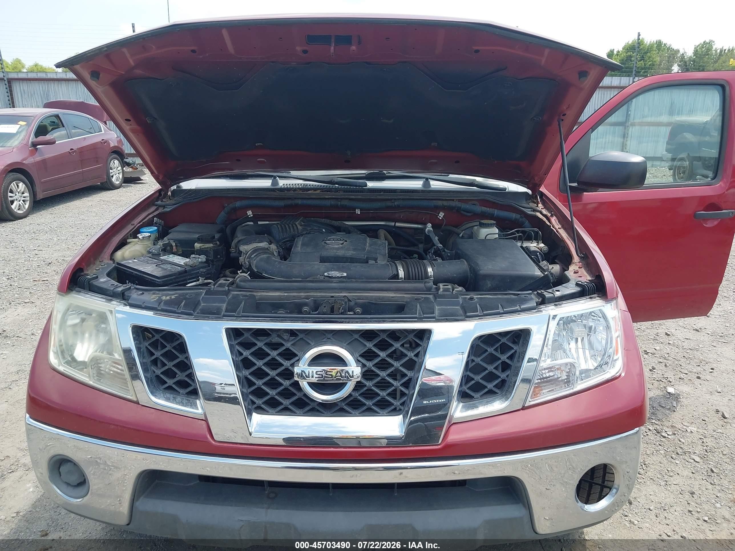 2009 Nissan Frontier Se Красный vin: 1N6AD06U39C418399