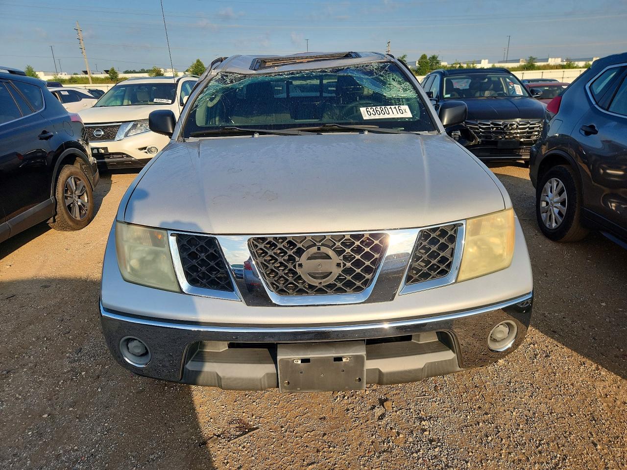2008 Nissan Frontier Se V6 Silver vin: 1N6AD06U48C447795