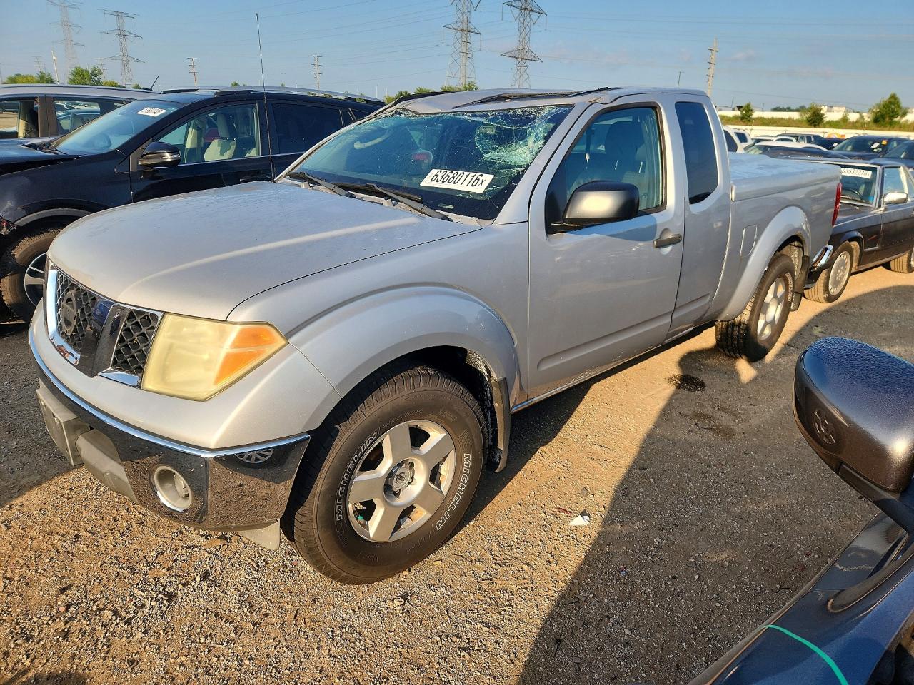 2008 Nissan Frontier Se V6 Silver vin: 1N6AD06U48C447795
