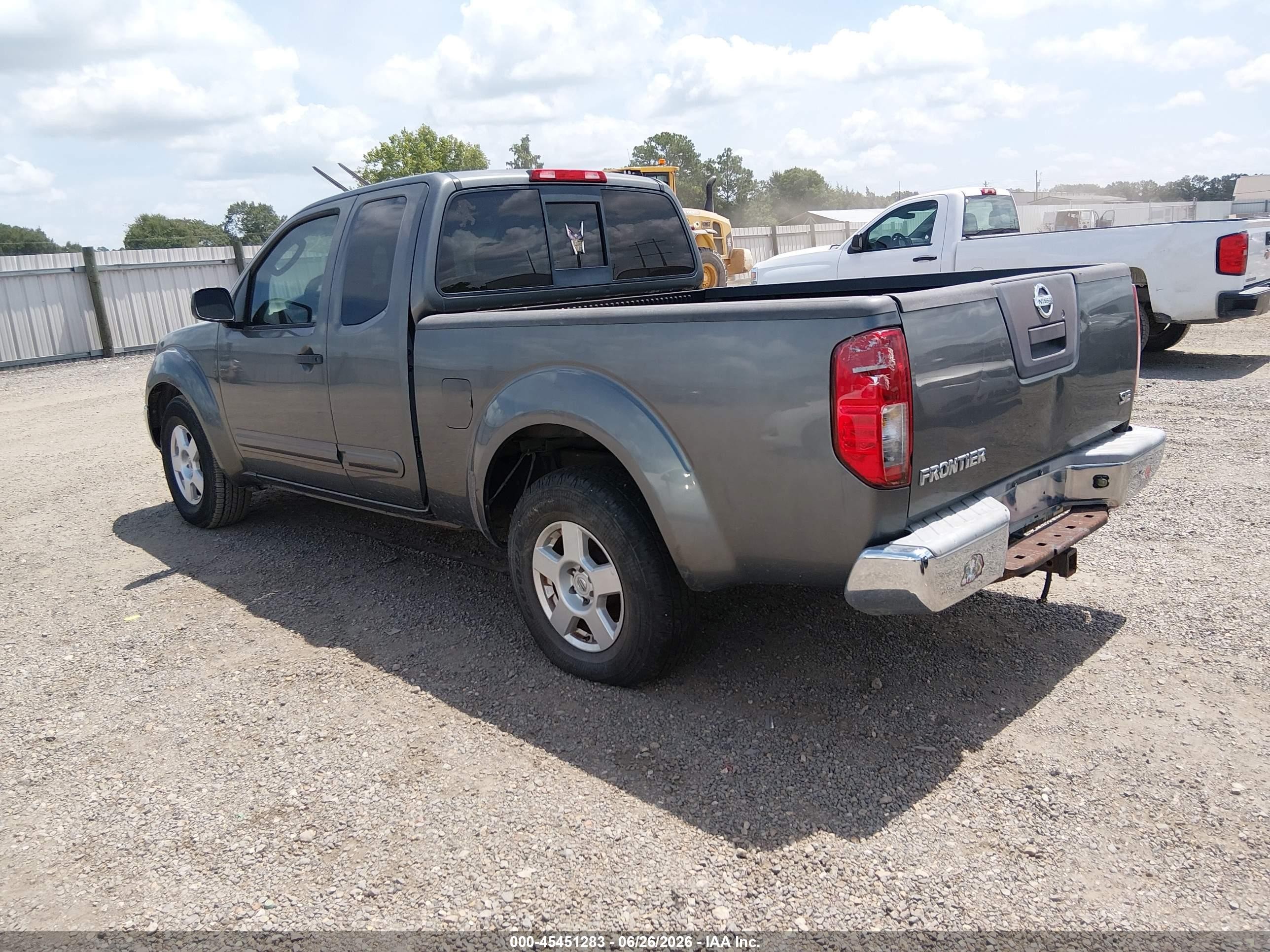 2007 Nissan Frontier Se Gray vin: 1N6AD06U57C427098