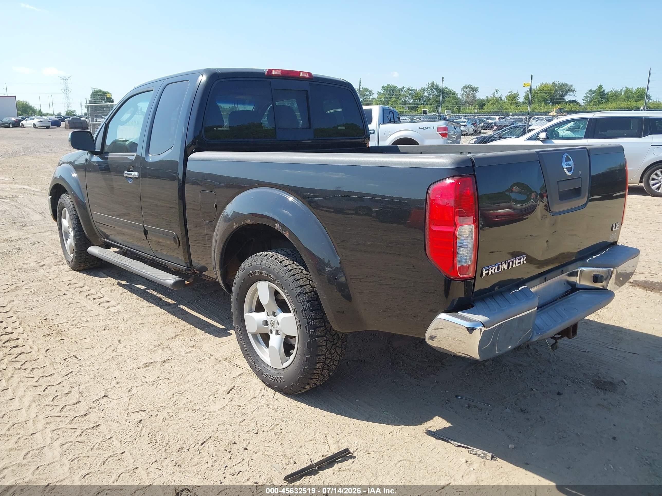 2008 Nissan Frontier Le Black vin: 1N6AD06U68C422977