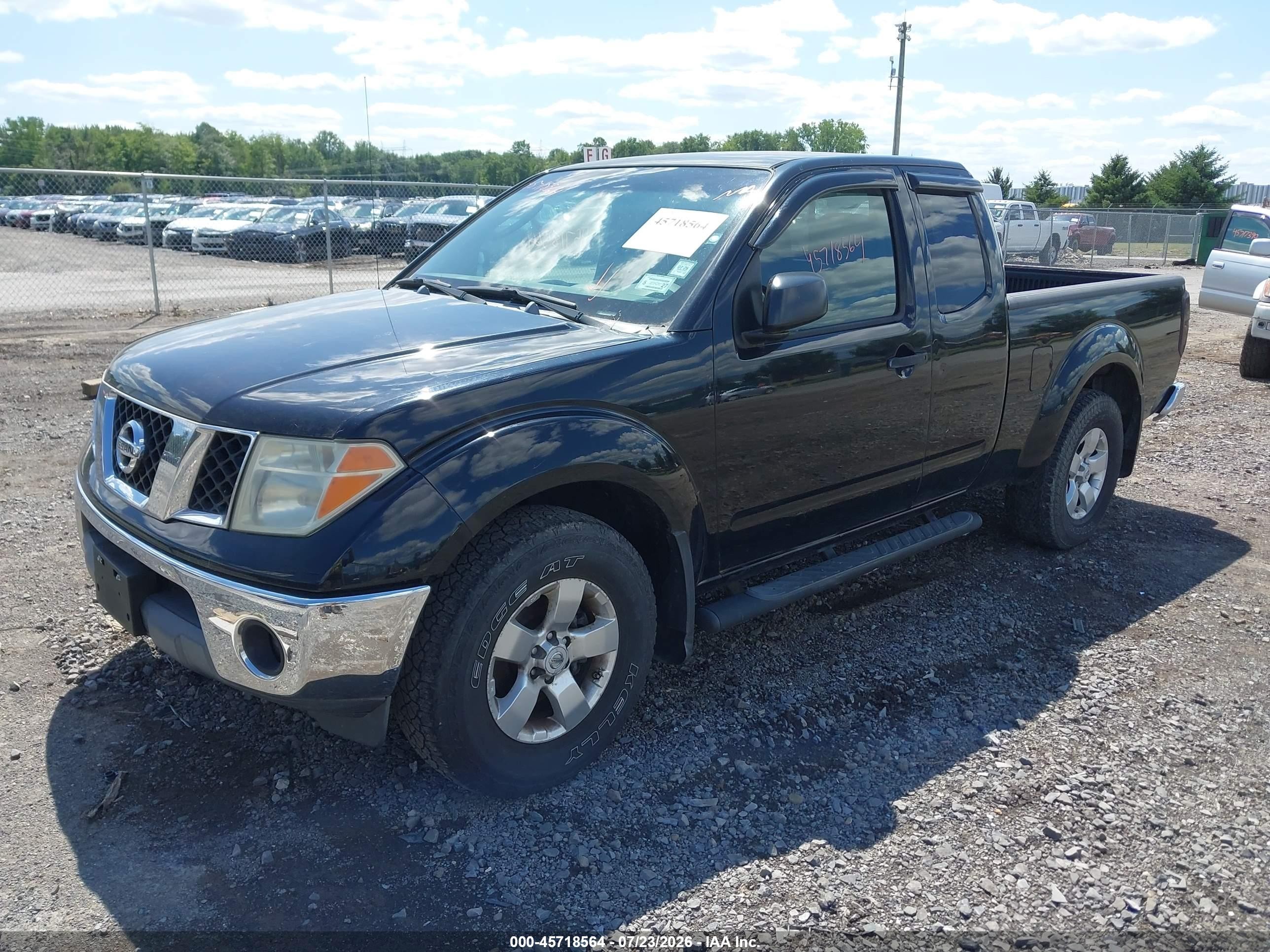 2007 Nissan Frontier Se Black vin: 1N6AD06U77C434103
