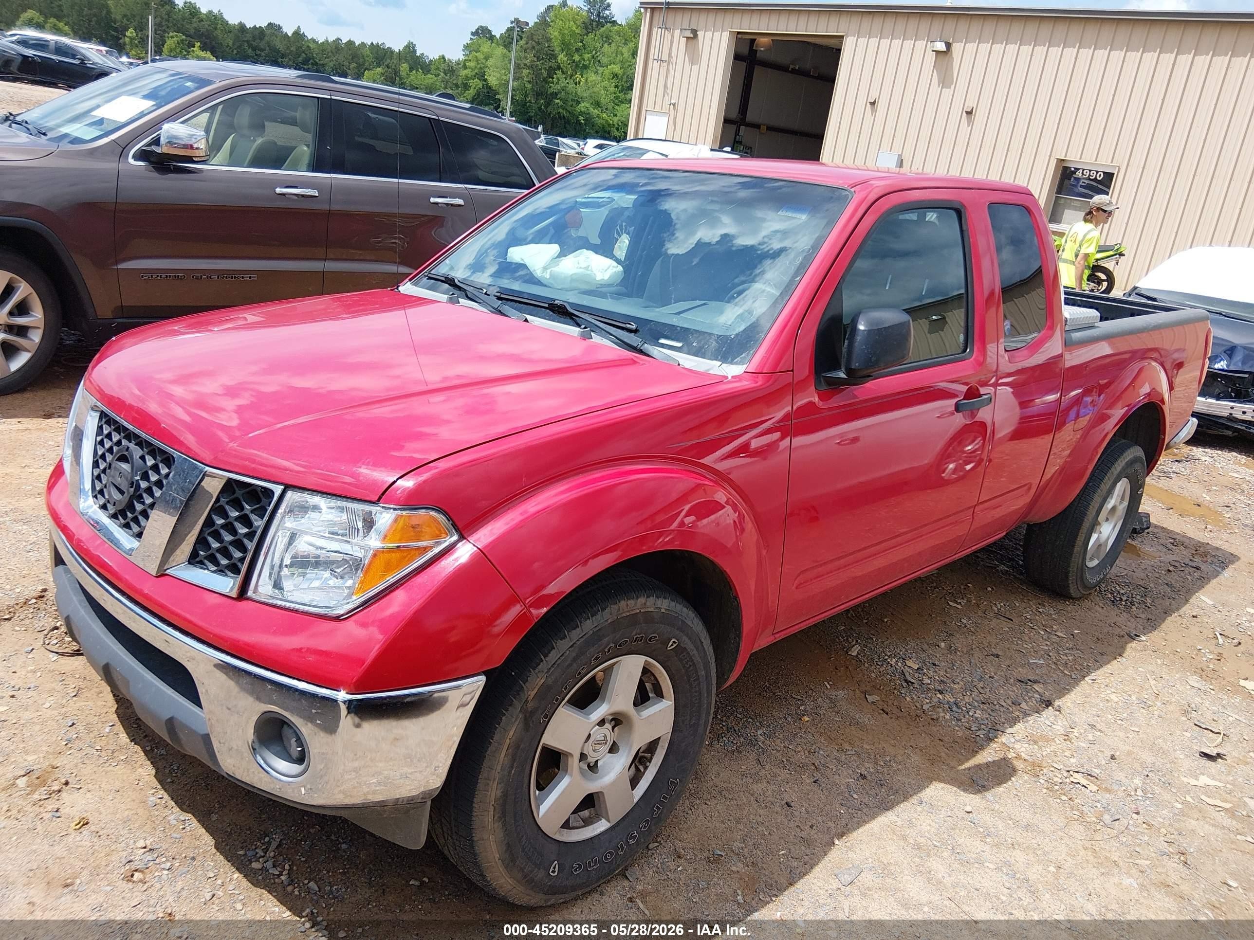 2008 Nissan Frontier Se Red vin: 1N6AD06U78C401832