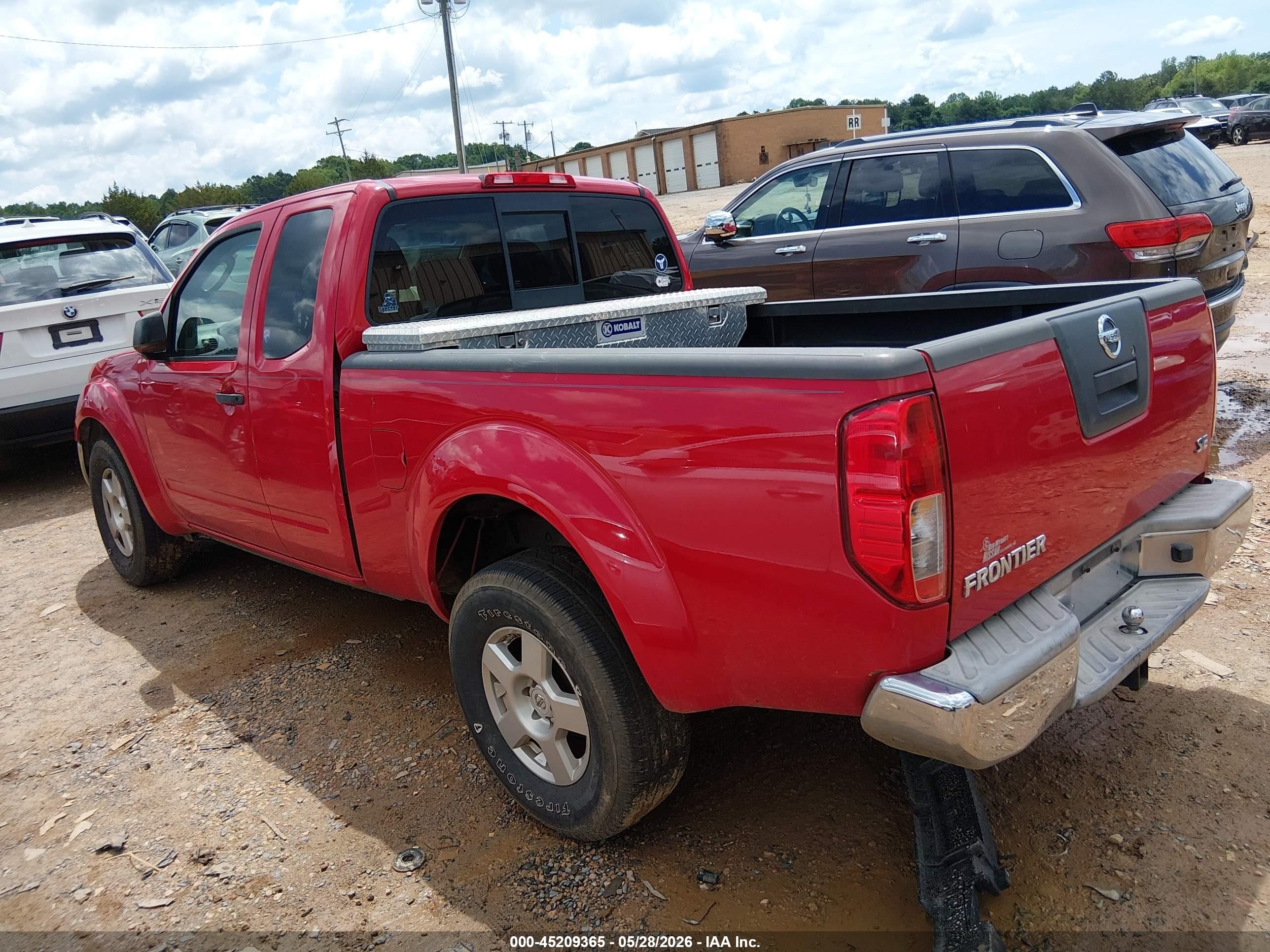 2008 Nissan Frontier Se Red vin: 1N6AD06U78C401832