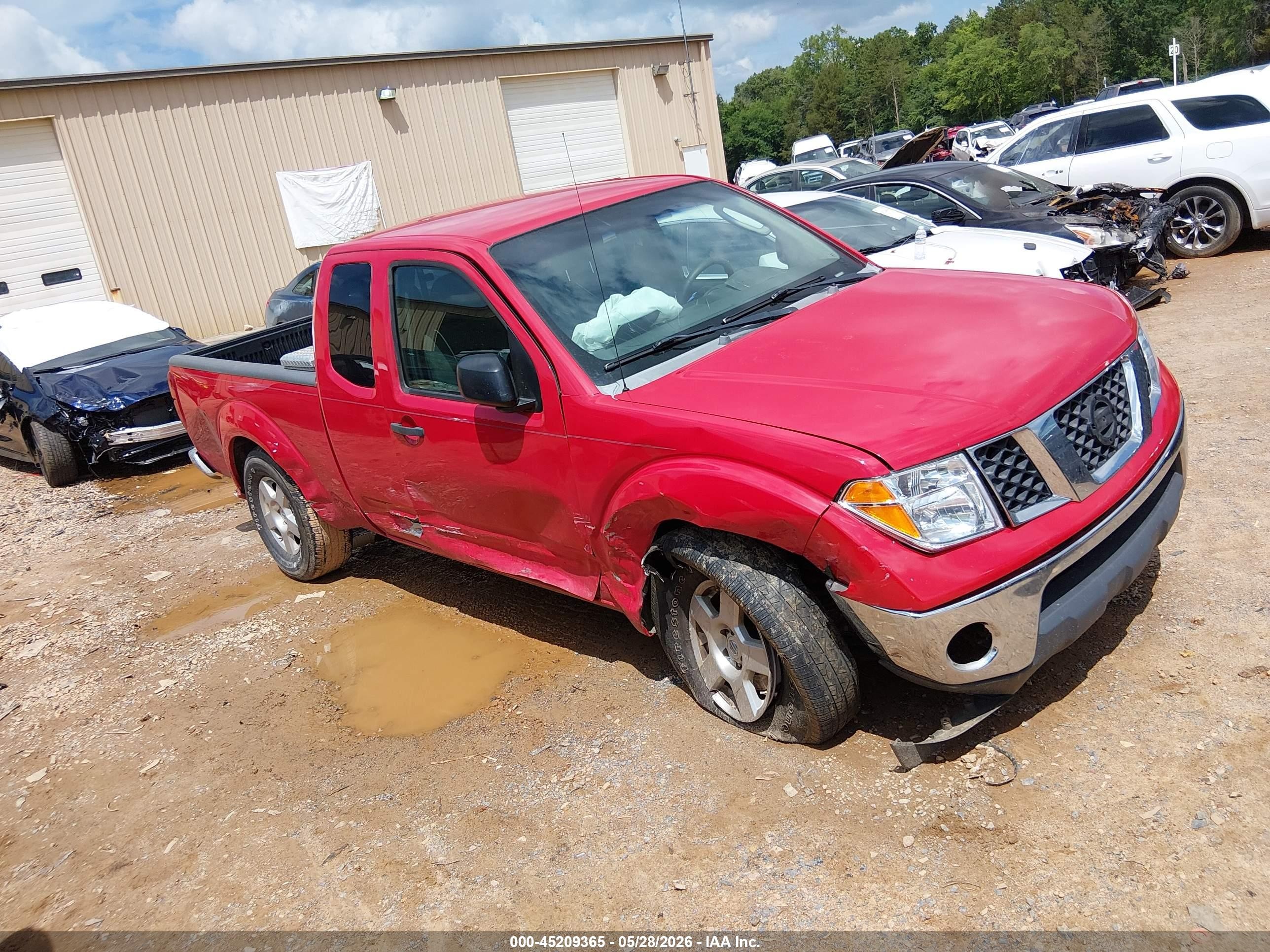 2008 Nissan Frontier Se Red vin: 1N6AD06U78C401832
