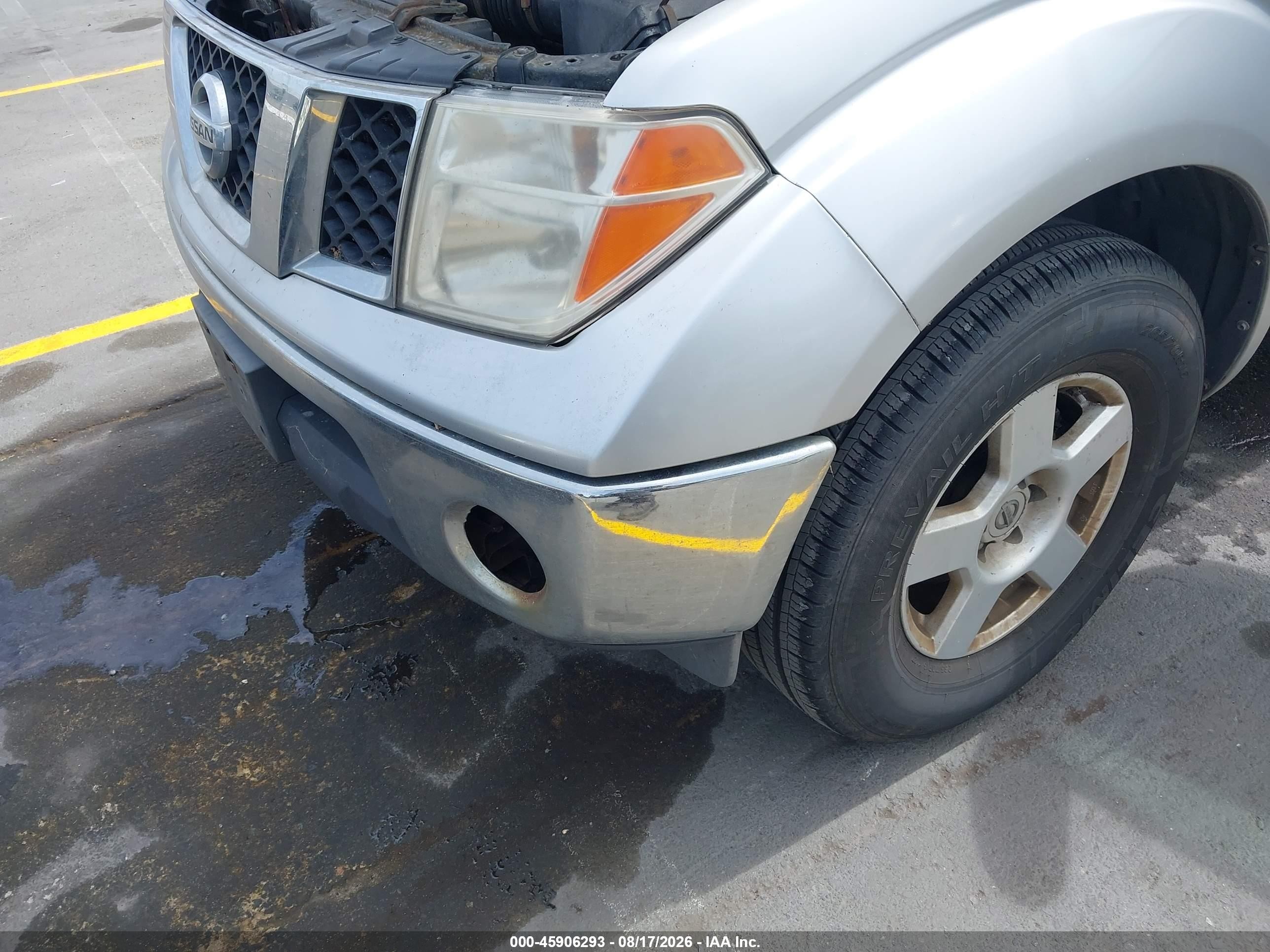 2005 Nissan Frontier Se Silver vin: 1N6AD06U85C451375