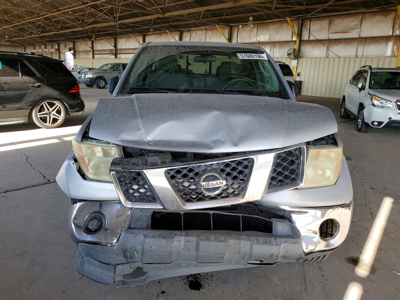 2007 Nissan Frontier Se Silver vin: 1N6AD06U87C423661