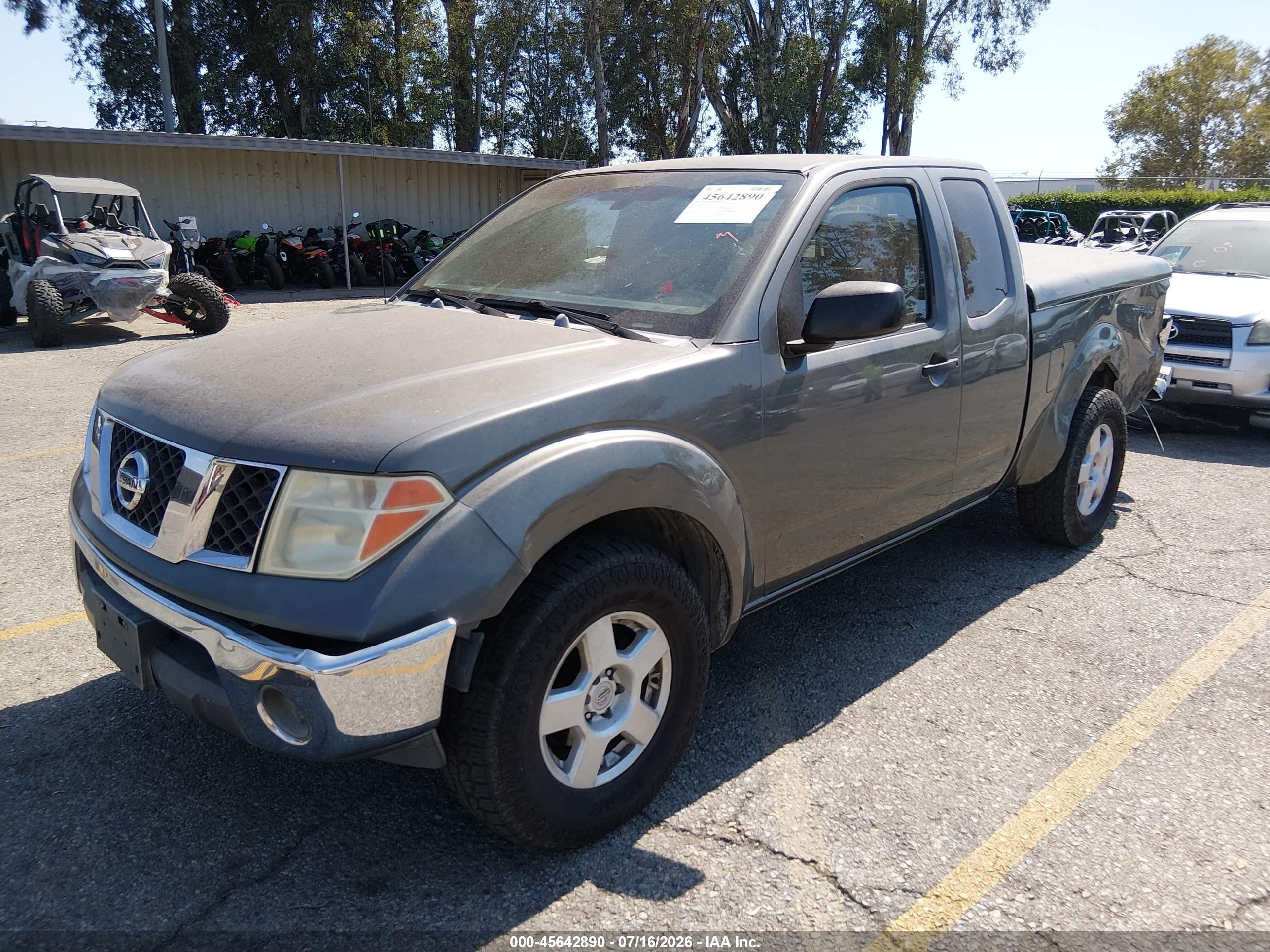 2007 Nissan Frontier Se Gray vin: 1N6AD06UX7C418574