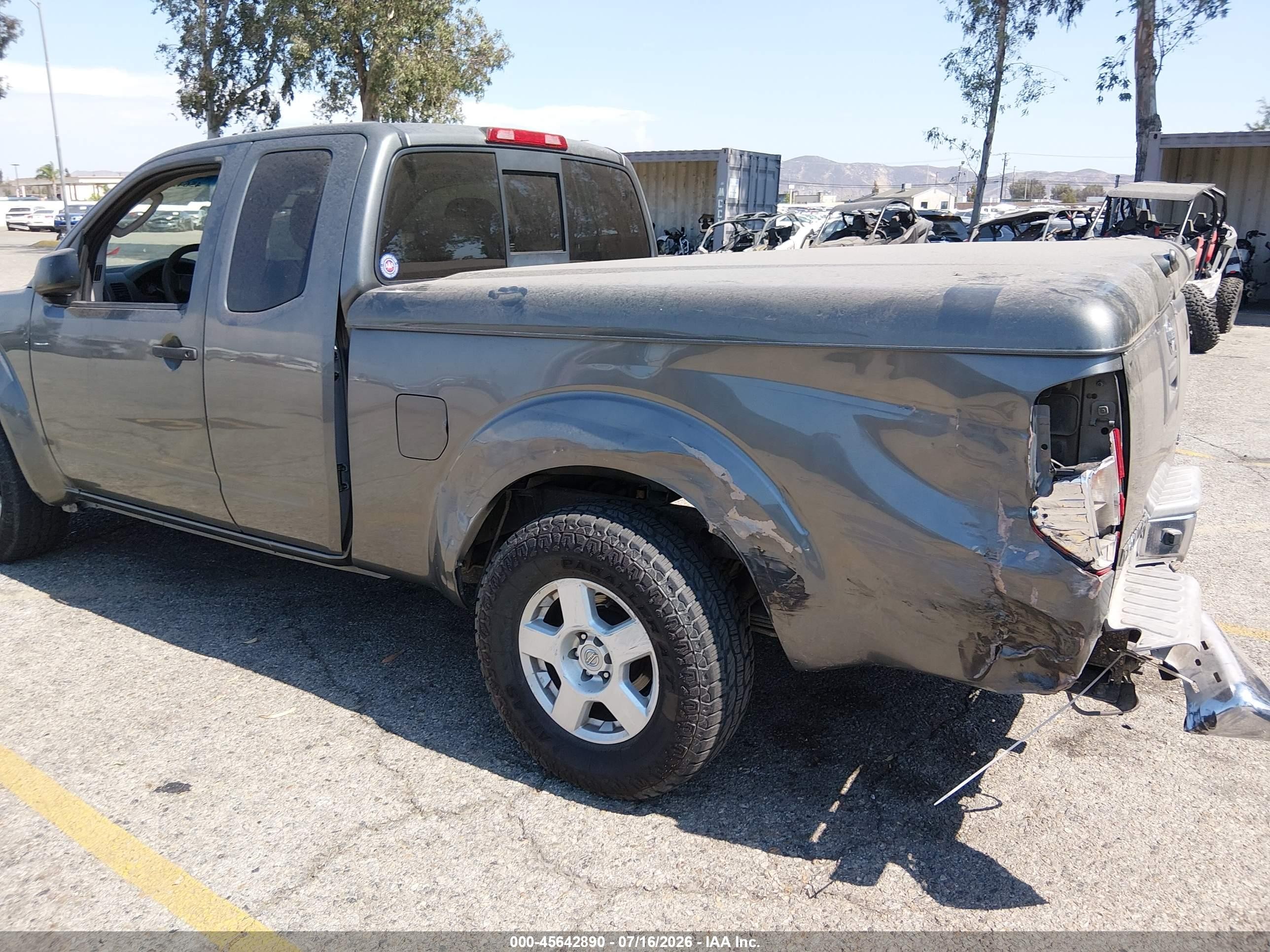 2007 Nissan Frontier Se Gray vin: 1N6AD06UX7C418574