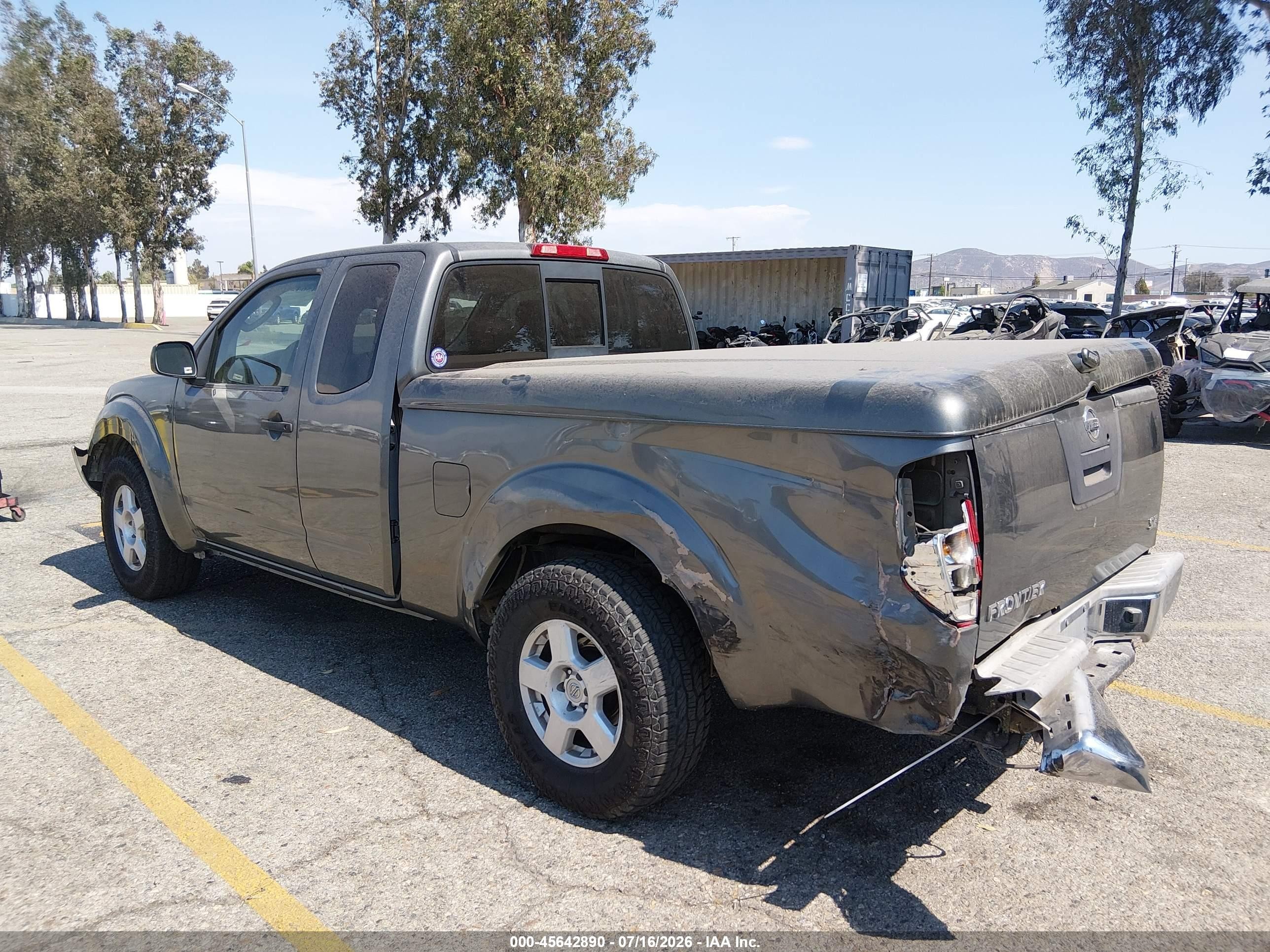 2007 Nissan Frontier Se Gray vin: 1N6AD06UX7C418574