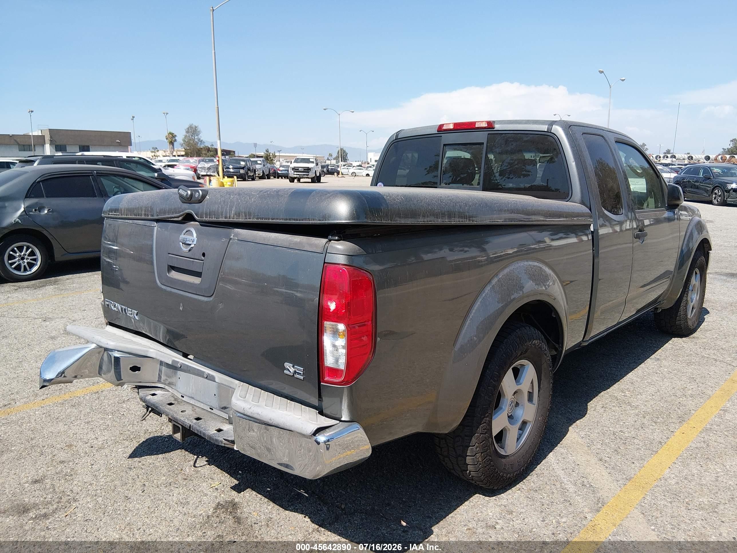 2007 Nissan Frontier Se Gray vin: 1N6AD06UX7C418574